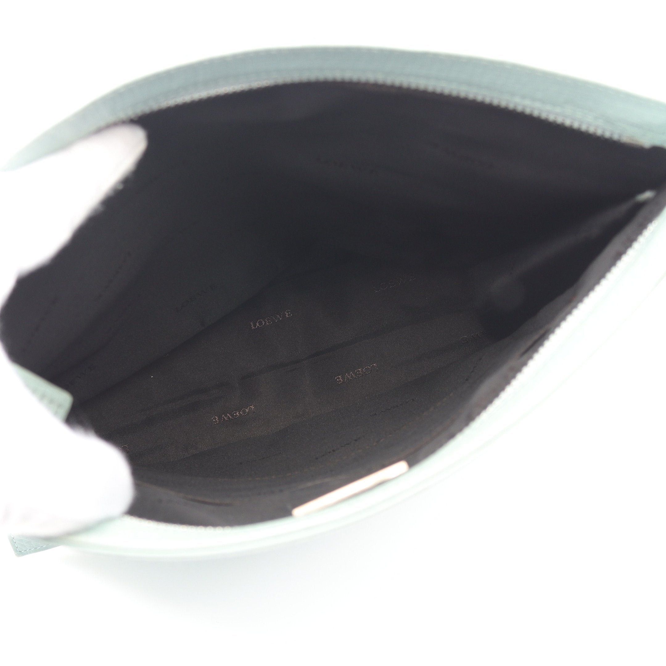 Loewe Loewe Shoulder Bag Leather Light Blue Logo Embossed Size ONE SIZE - 3 Thumbnail