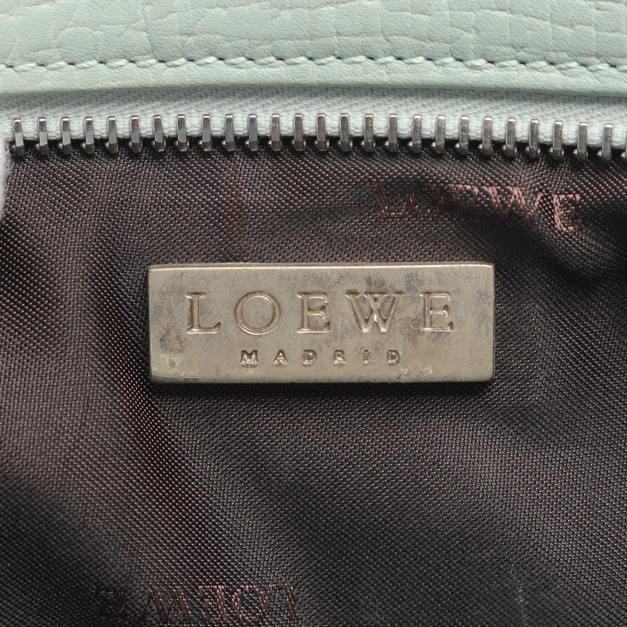 Loewe Loewe Shoulder Bag Leather Light Blue Logo Embossed Size ONE SIZE - 4 Thumbnail