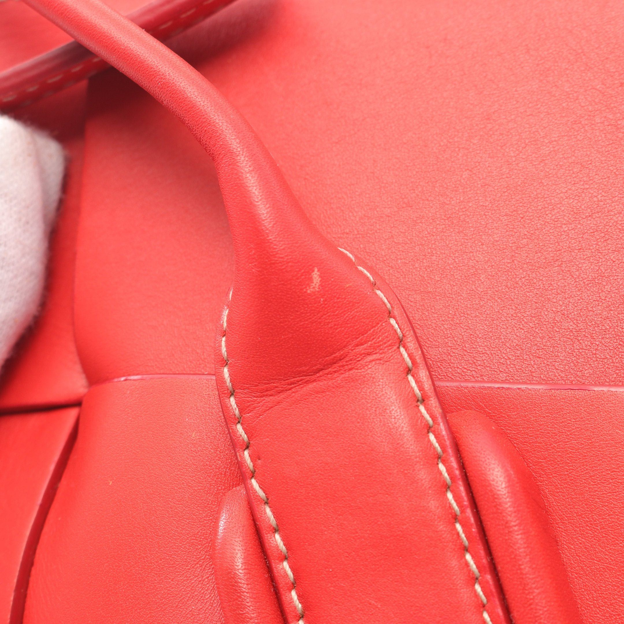 Bottega Veneta Bottega Veneta Mini The Arco Handbag Leather Red Size ONE SIZE - 7 Thumbnail