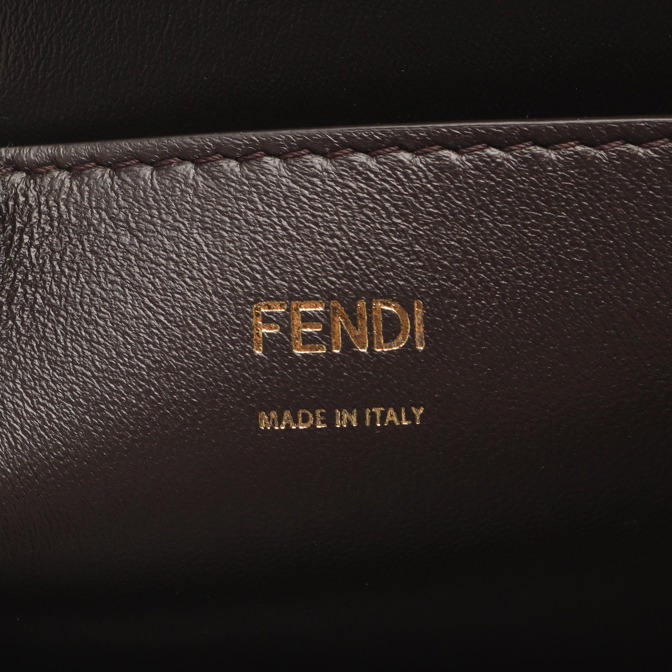 Fendi Fendi Karligraphy Chain Shoulder Bag Leather Red Size ONE SIZE - 4 Thumbnail