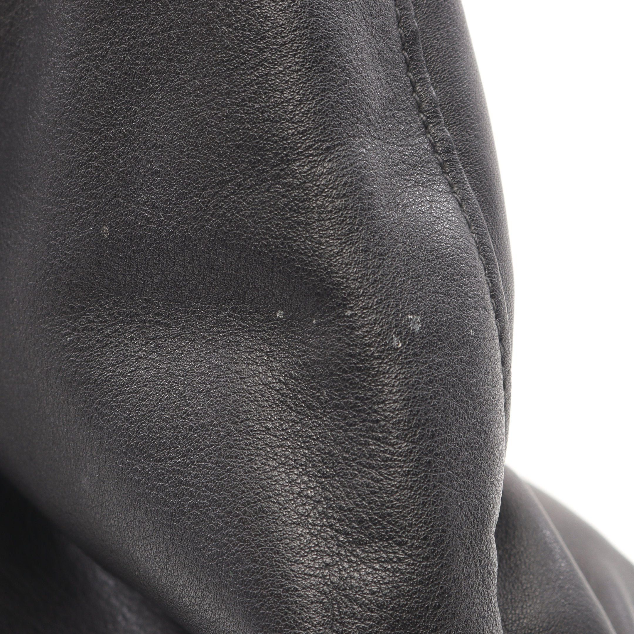 Prada Prada Handbag Tote Bag Leather Black Metal Logo Size ONE SIZE - 8 Thumbnail