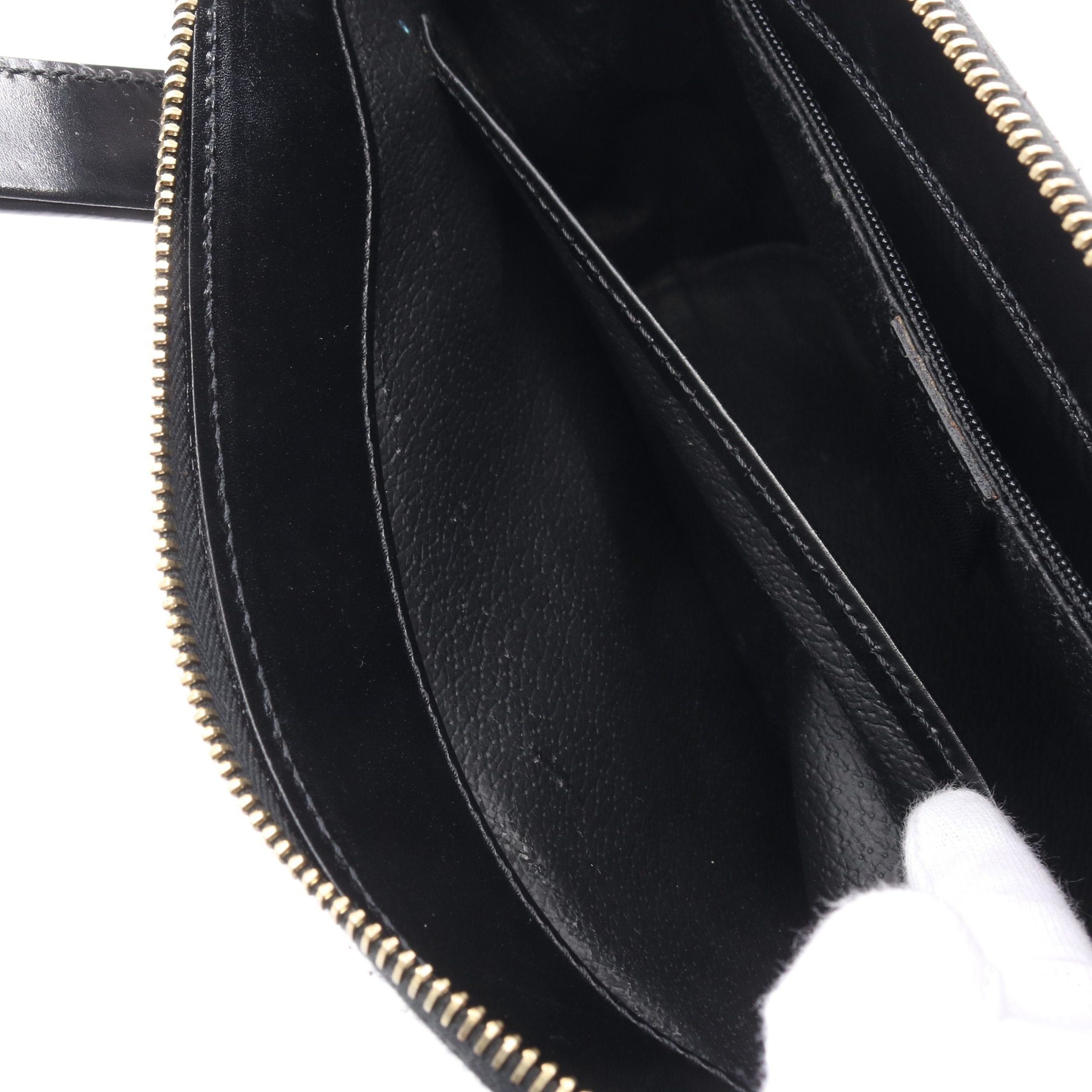 Celine Celine Macadam Handbag Leather Black Brown Size ONE SIZE - 10 Thumbnail