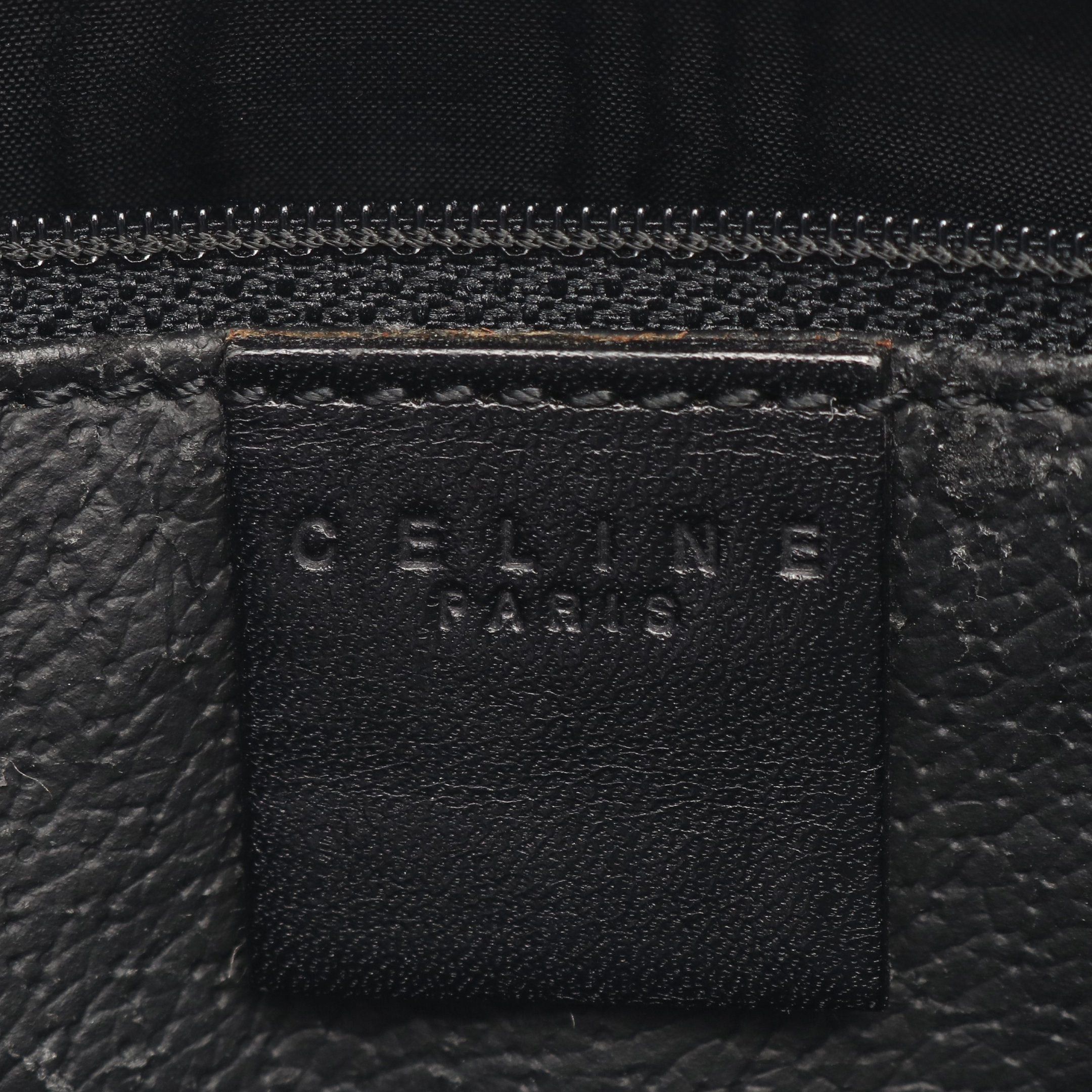 Celine Celine Macadam Handbag Leather Black Brown Size ONE SIZE - 4 Thumbnail