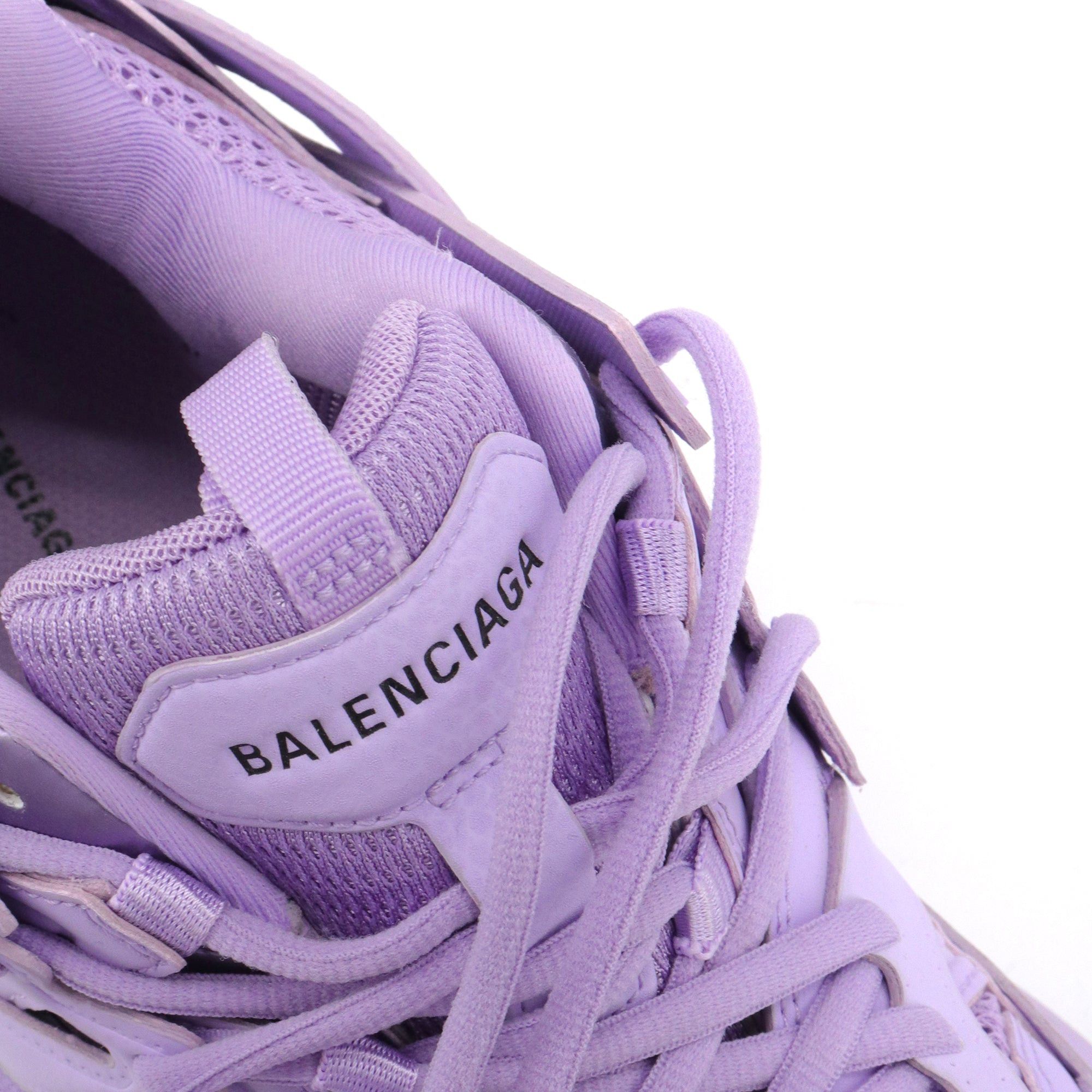 Balenciaga BALENCIAGA - Balenciaga Track sneakers in purple leather (T40) Size US 9 / IT 39 - 4 Thumbnail