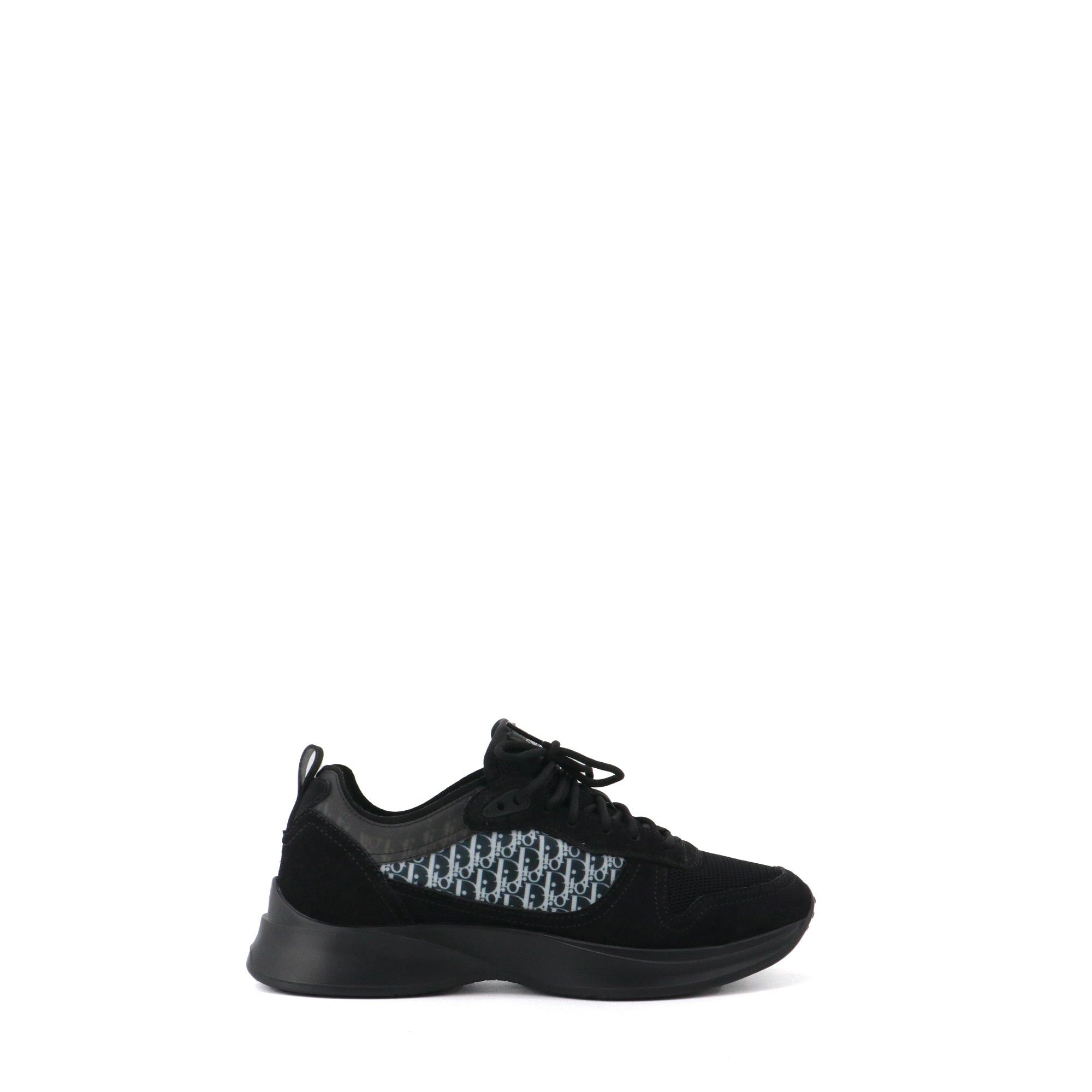 Dior DIOR - B25 Runner Suede Dior sneakers in oblique canvas and black suede (T41) Size US 10 / IT 40 - 2 Thumbnail