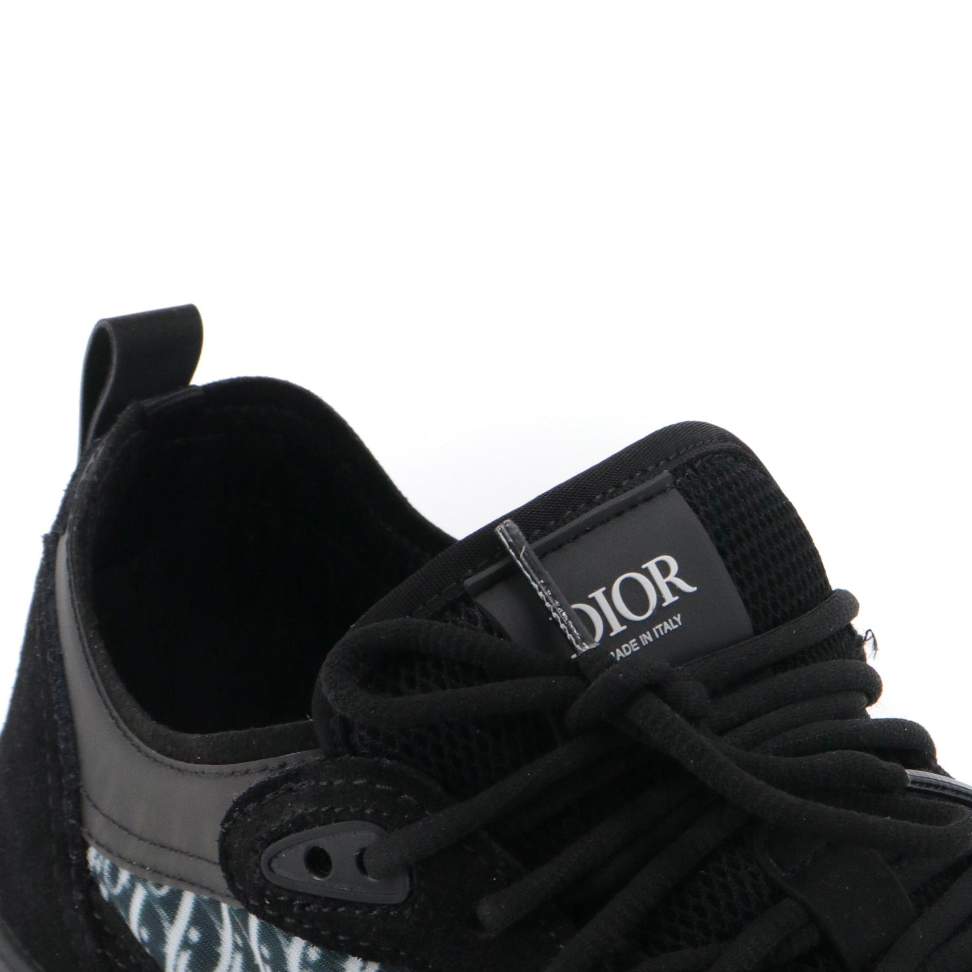 Dior DIOR - B25 Runner Suede Dior sneakers in oblique canvas and black suede (T41) Size US 10 / IT 40 - 4 Thumbnail