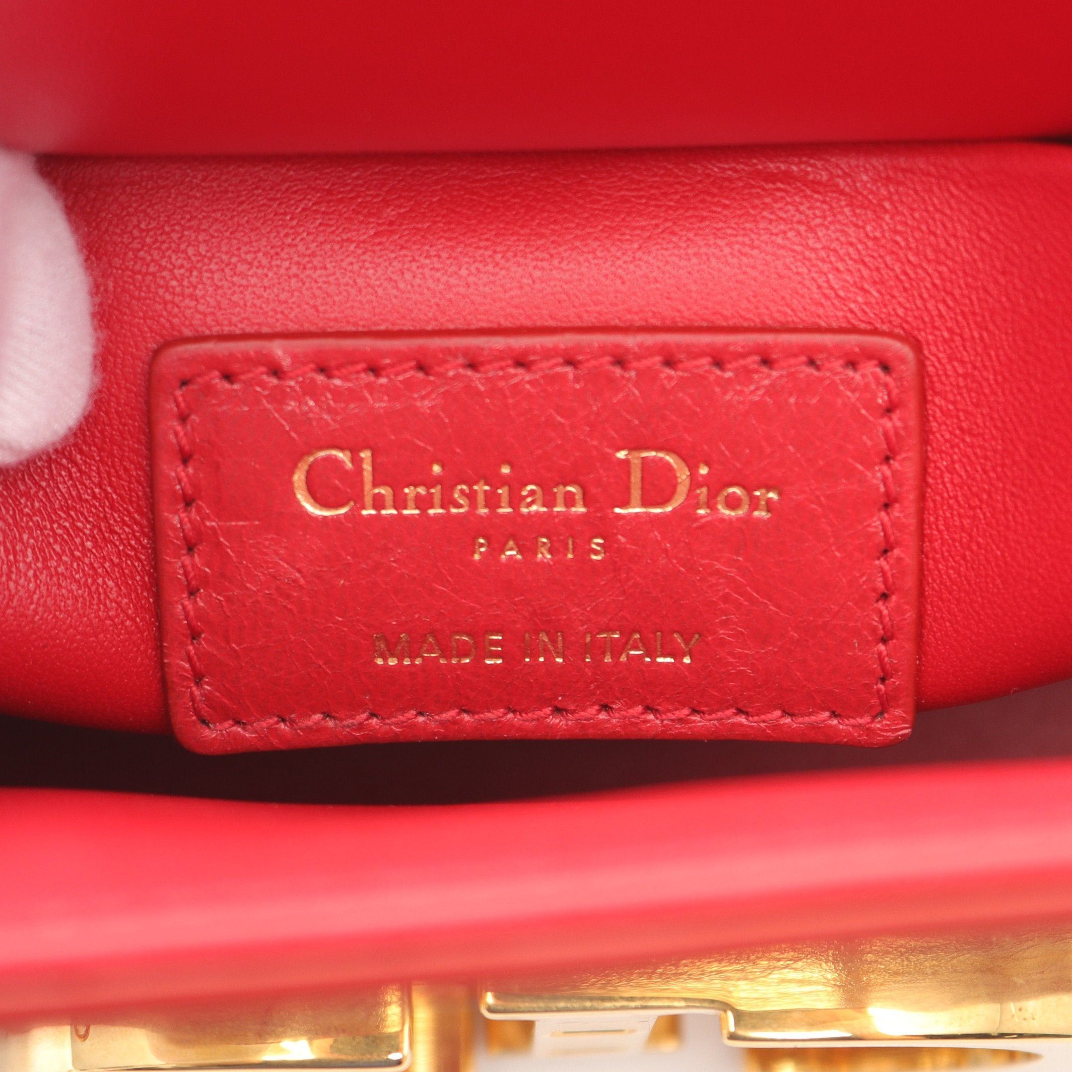 Dior Dior 30 Montaigne Box Shoulder Bag Leather Red Size ONE SIZE - 4 Thumbnail