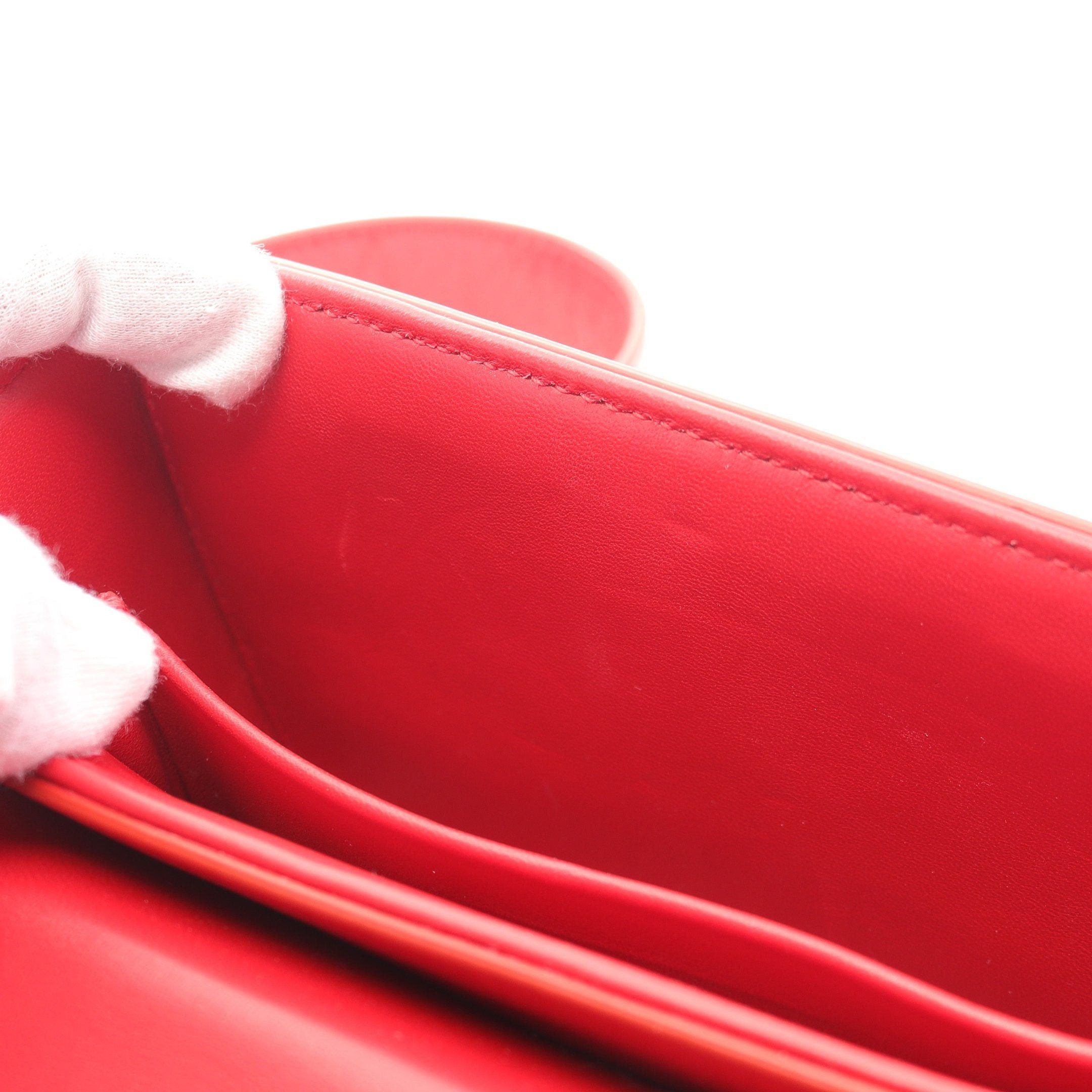 Dior Dior 30 Montaigne Box Shoulder Bag Leather Red Size ONE SIZE - 9 Thumbnail