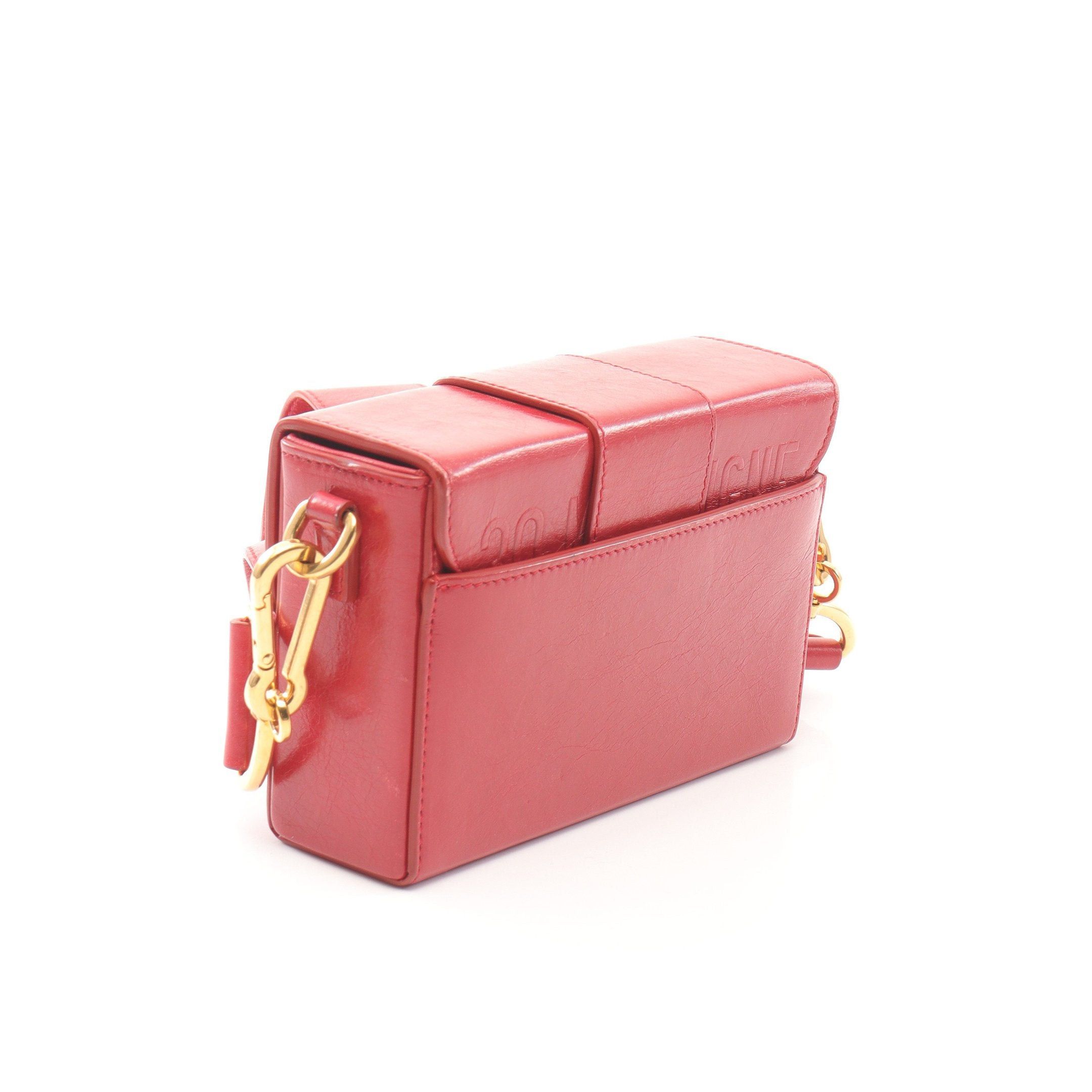Dior Dior 30 Montaigne Box Shoulder Bag Leather Red Size ONE SIZE - 2 Thumbnail
