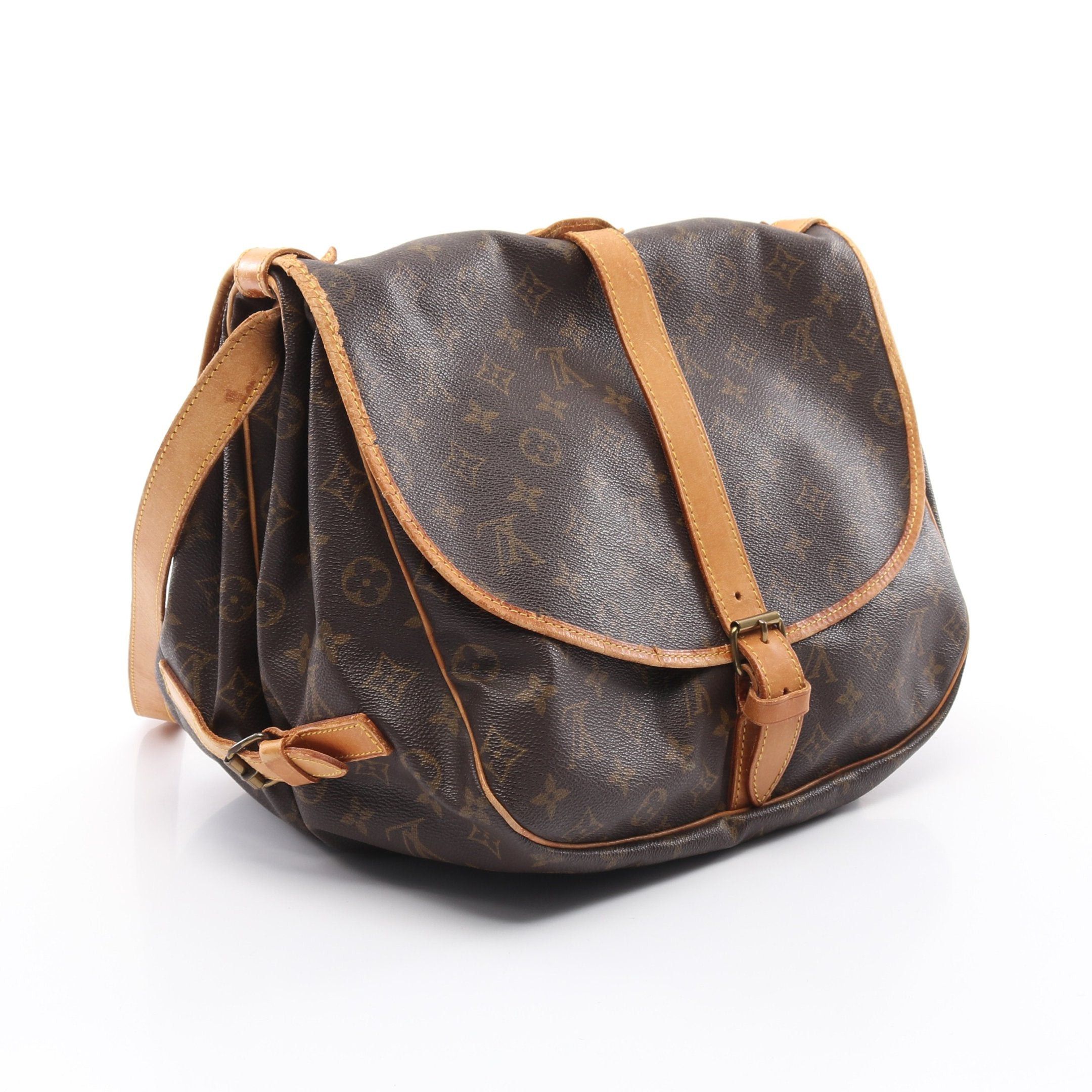 Louis Vuitton Louis Vuitton Saumur 35 Monogram Shoulder Bag Leather Brown Size ONE SIZE - 2 Thumbnail
