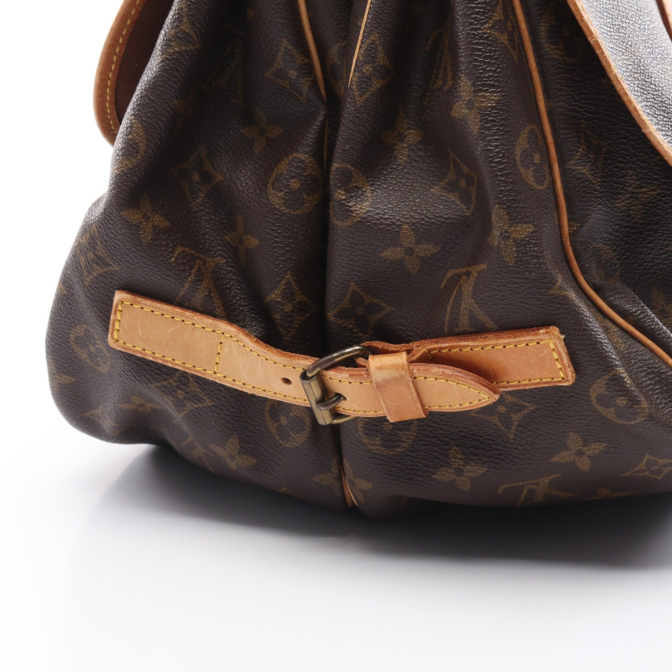 Louis Vuitton Louis Vuitton Saumur 35 Monogram Shoulder Bag Leather Brown Size ONE SIZE - 13 Thumbnail