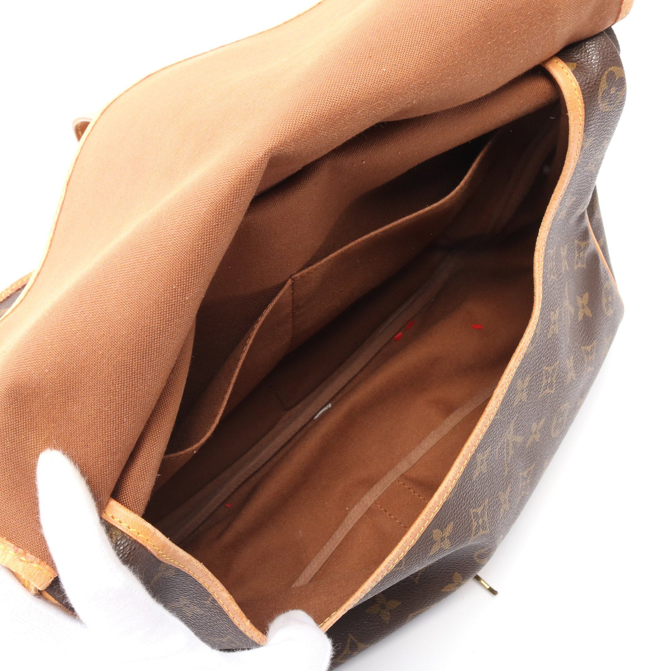 Louis Vuitton Louis Vuitton Saumur 35 Monogram Shoulder Bag Leather Brown Size ONE SIZE - 3 Thumbnail
