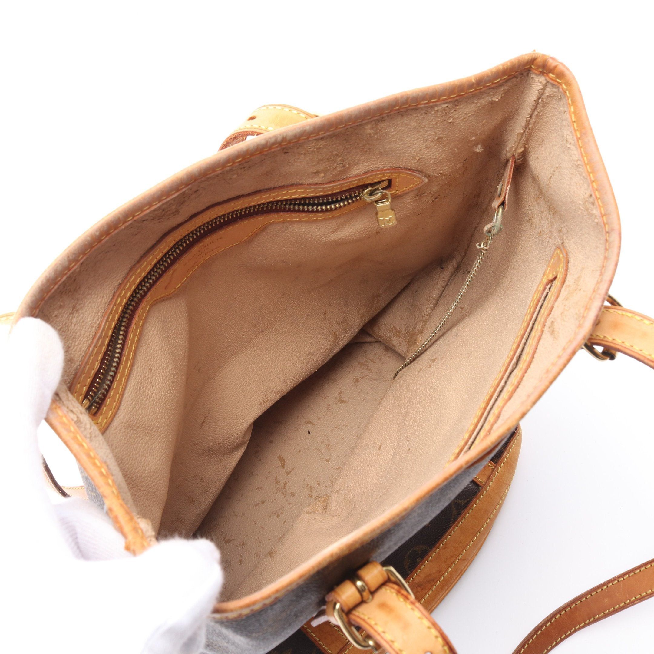 Louis Vuitton Louis Vuitton Bucket Gm Monogram Shoulder Bag Leather Brown Size ONE SIZE - 3 Thumbnail
