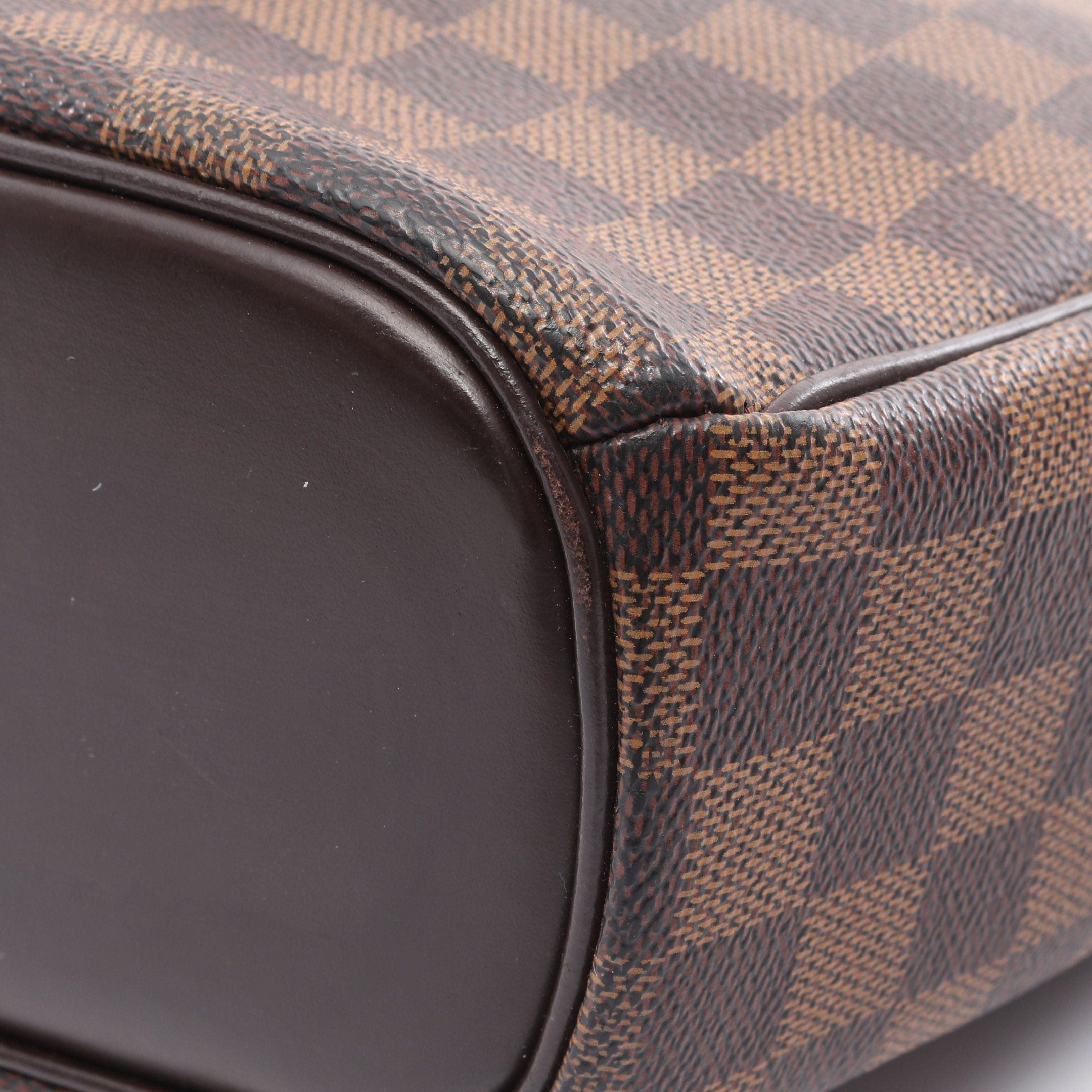 Louis Vuitton Louis Vuitton Saria Horizontal Damier Ebene Handbag Leather Brown Size ONE SIZE - 7 Thumbnail