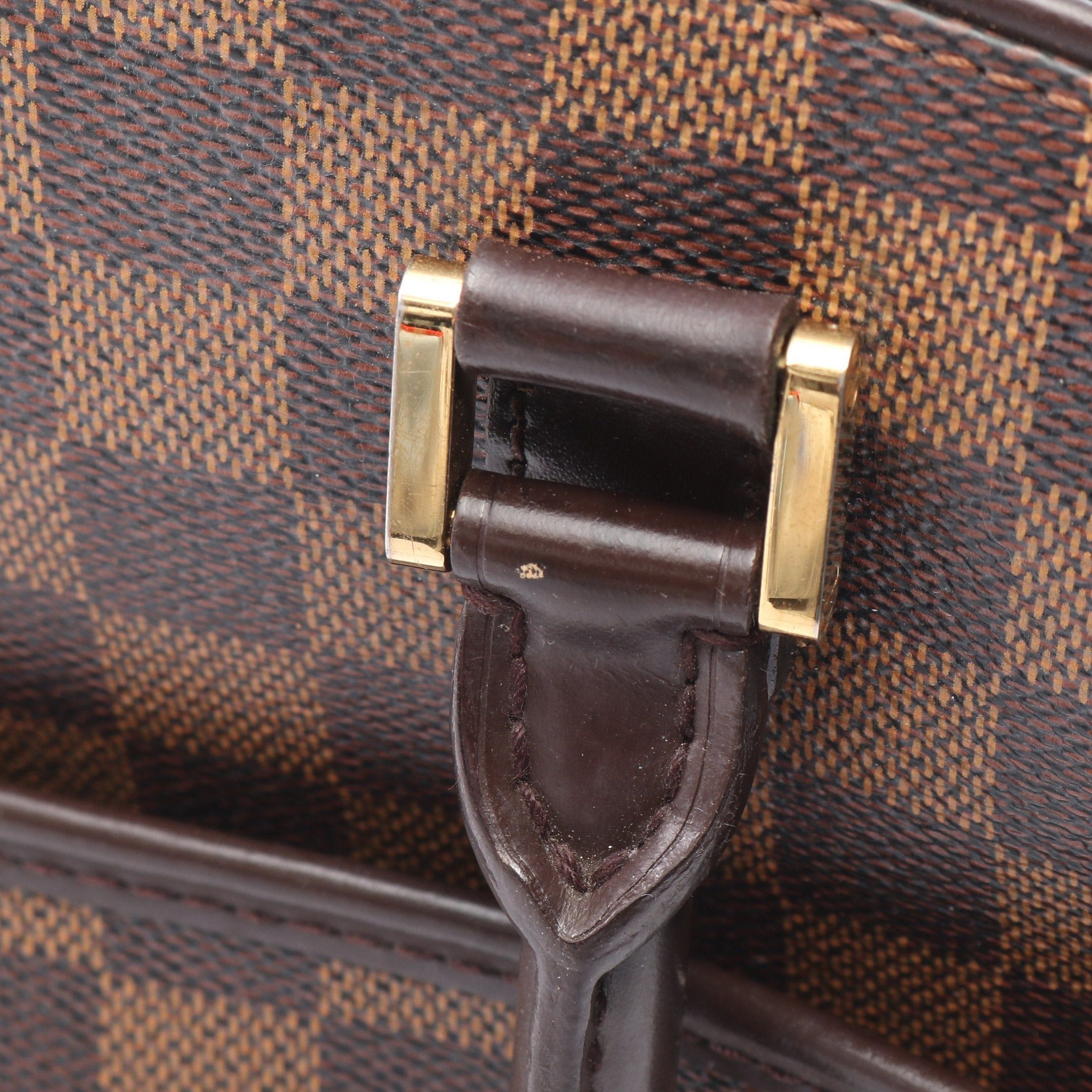 Louis Vuitton Louis Vuitton Saria Horizontal Damier Ebene Handbag Leather Brown Size ONE SIZE - 13 Thumbnail