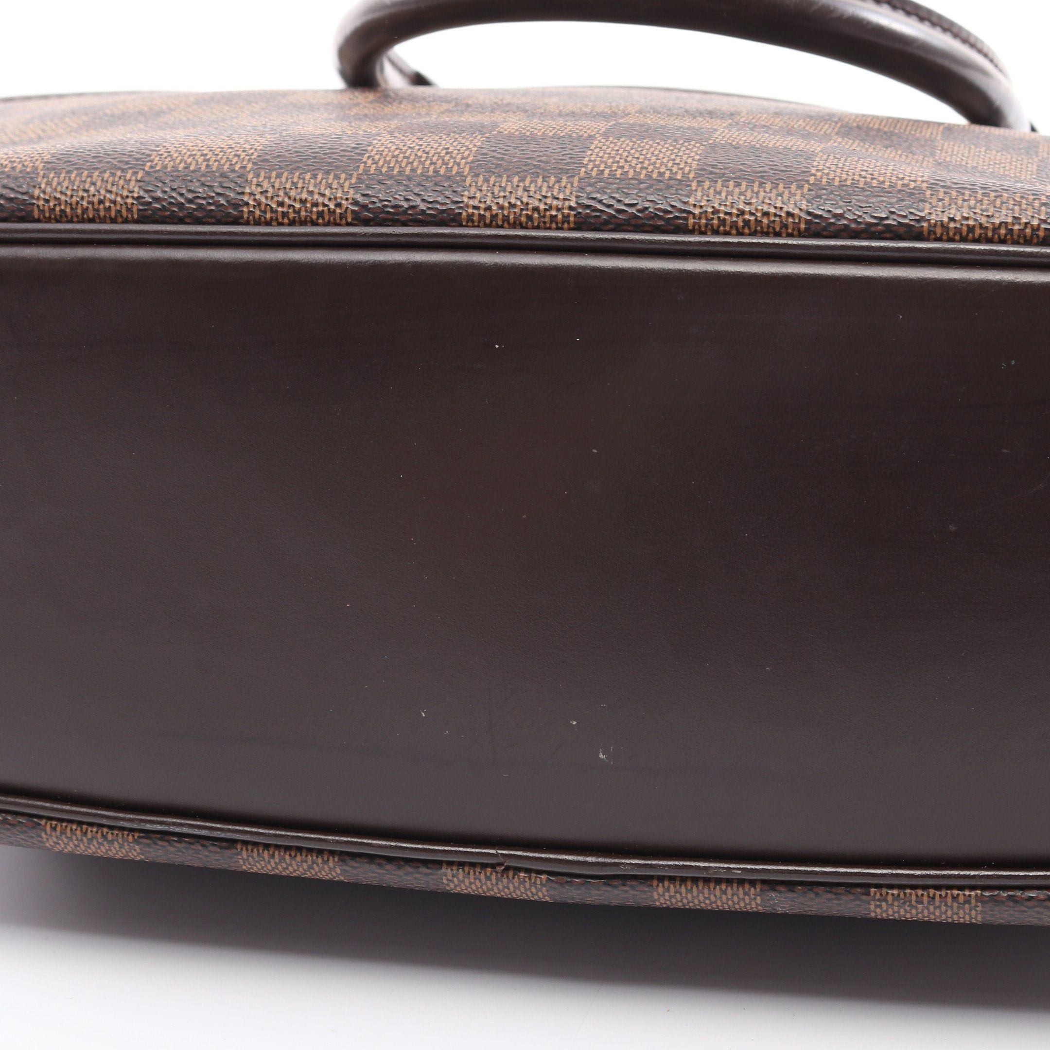 Louis Vuitton Louis Vuitton Saria Horizontal Damier Ebene Handbag Leather Brown Size ONE SIZE - 14 Thumbnail