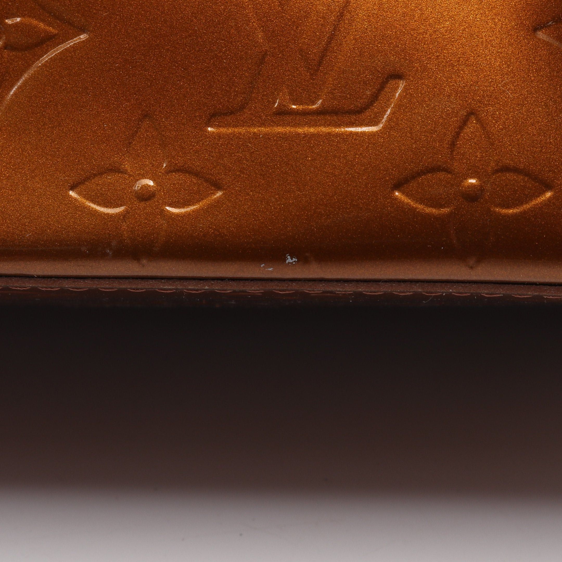 Louis Vuitton Louis Vuitton Lead Pm Monogram Vernis Handbag Leather Bronze Size ONE SIZE - 10 Thumbnail