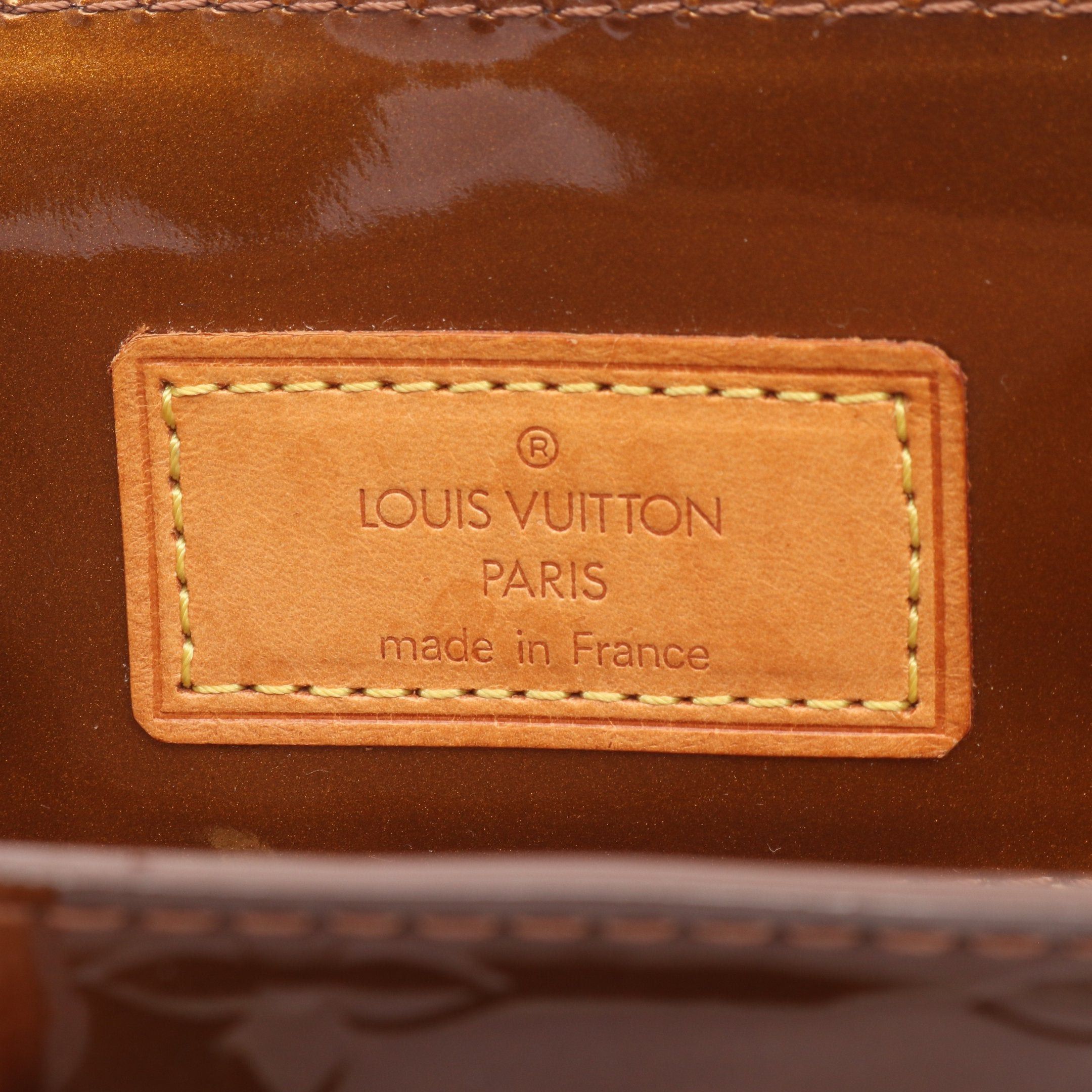Louis Vuitton Louis Vuitton Lead Pm Monogram Vernis Handbag Leather Bronze Size ONE SIZE - 4 Thumbnail