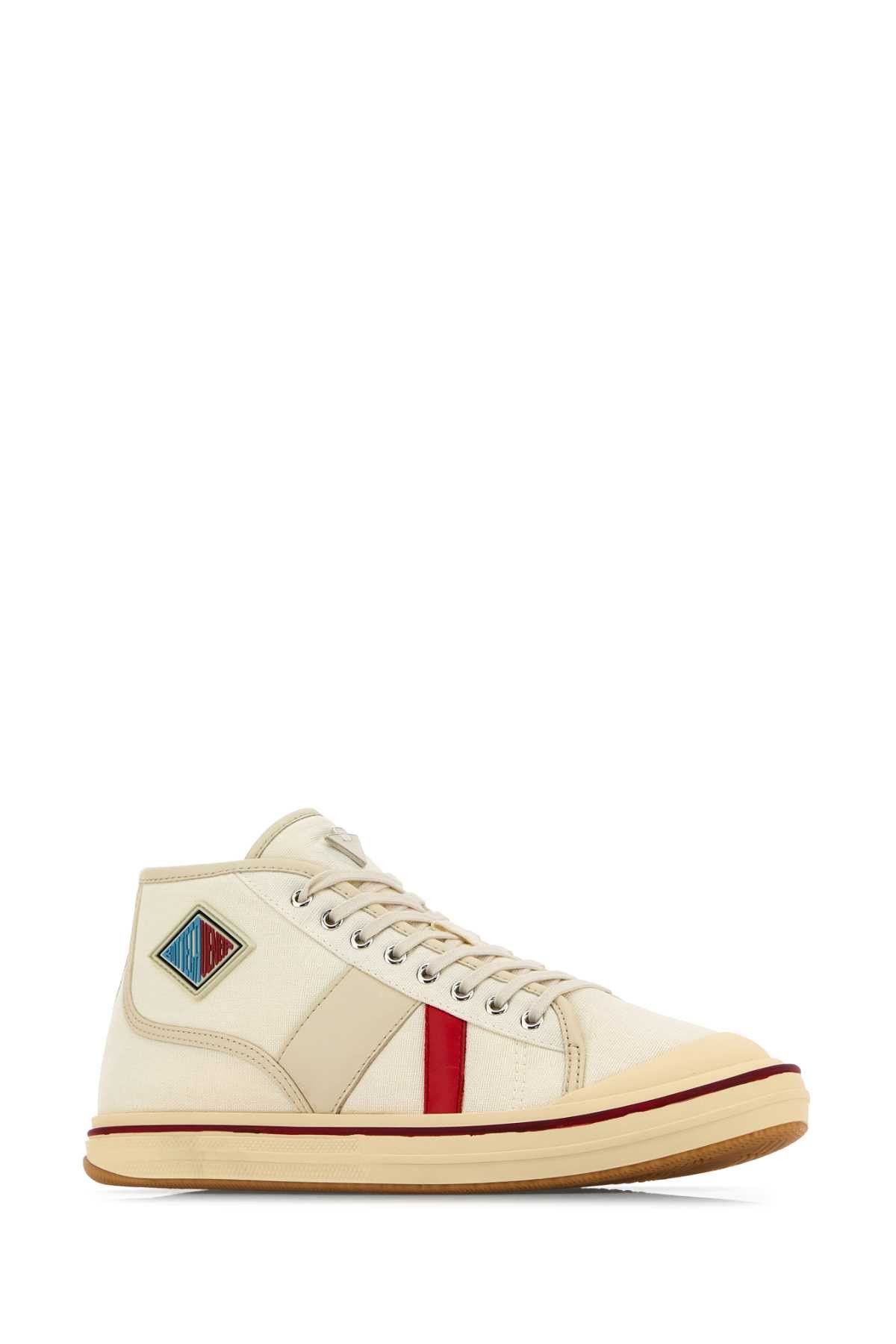 Bottega Veneta White Canvas Summer Sneakers Size US 11 / EU 44 - 2 Thumbnail