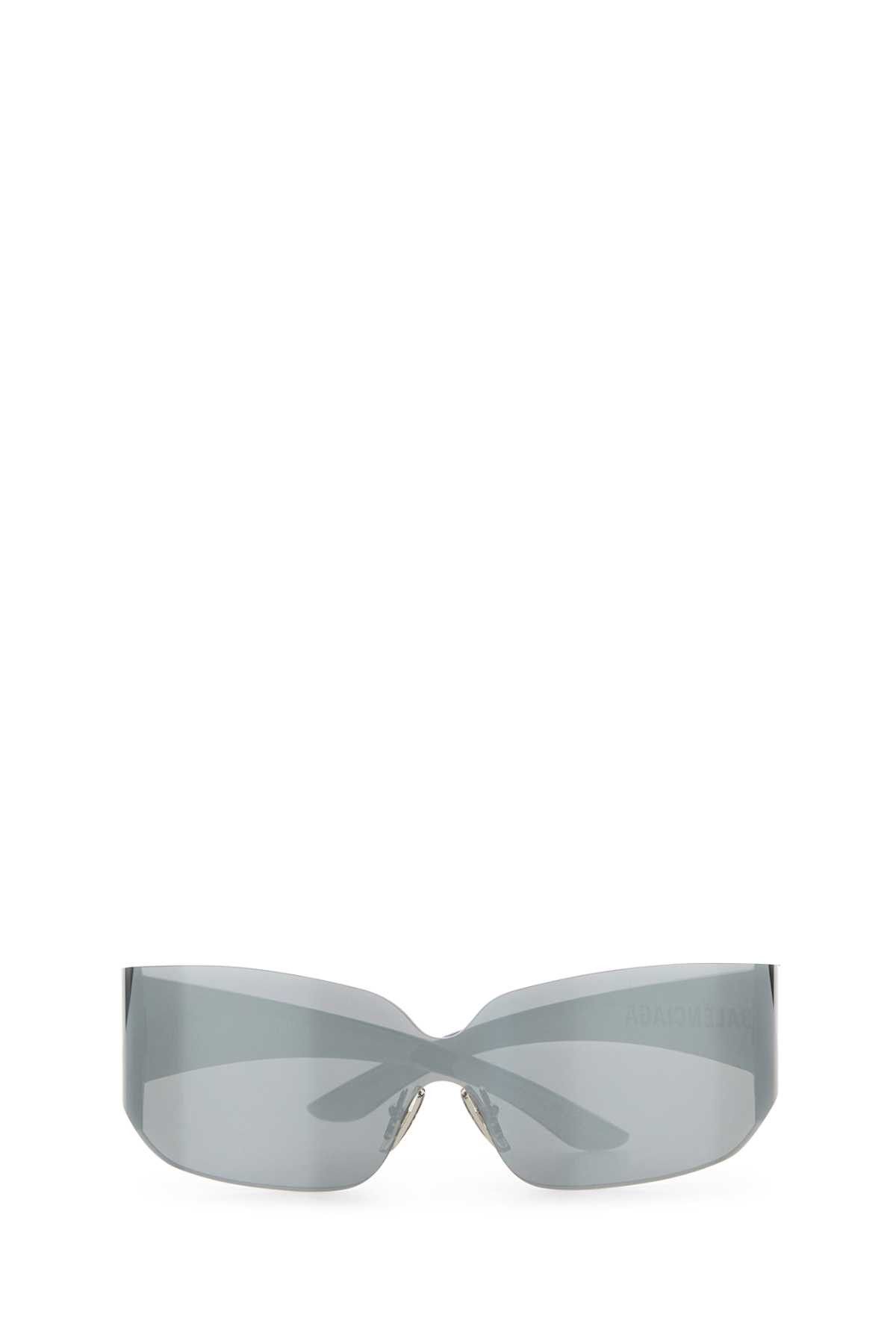 Balenciaga Grey Nylon Mono Square Sunglasses Size ONE SIZE - 2 Thumbnail