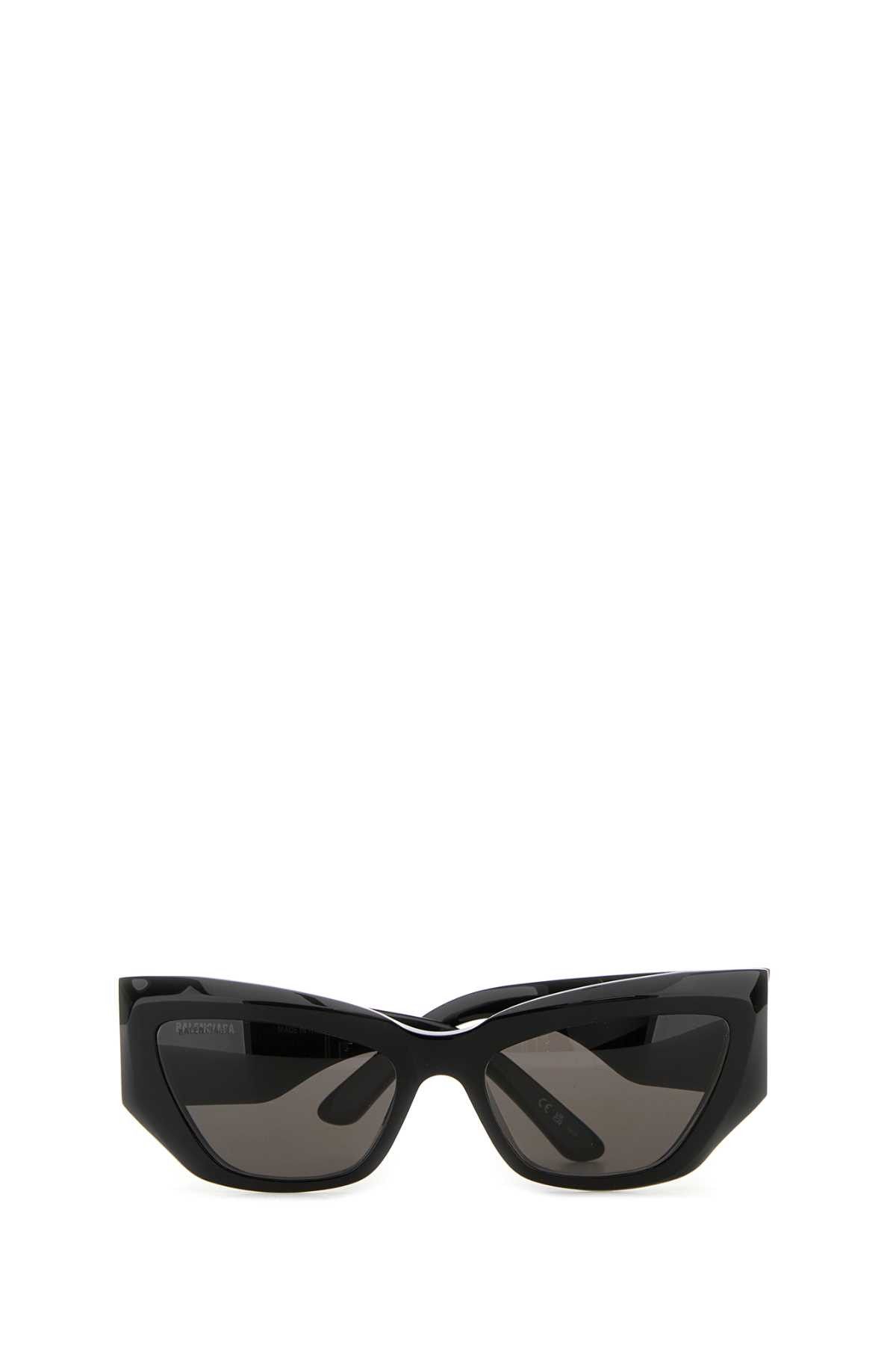 Balenciaga Black Acetate Signature Butterfly Sunglasses Size ONE SIZE - 2 Thumbnail