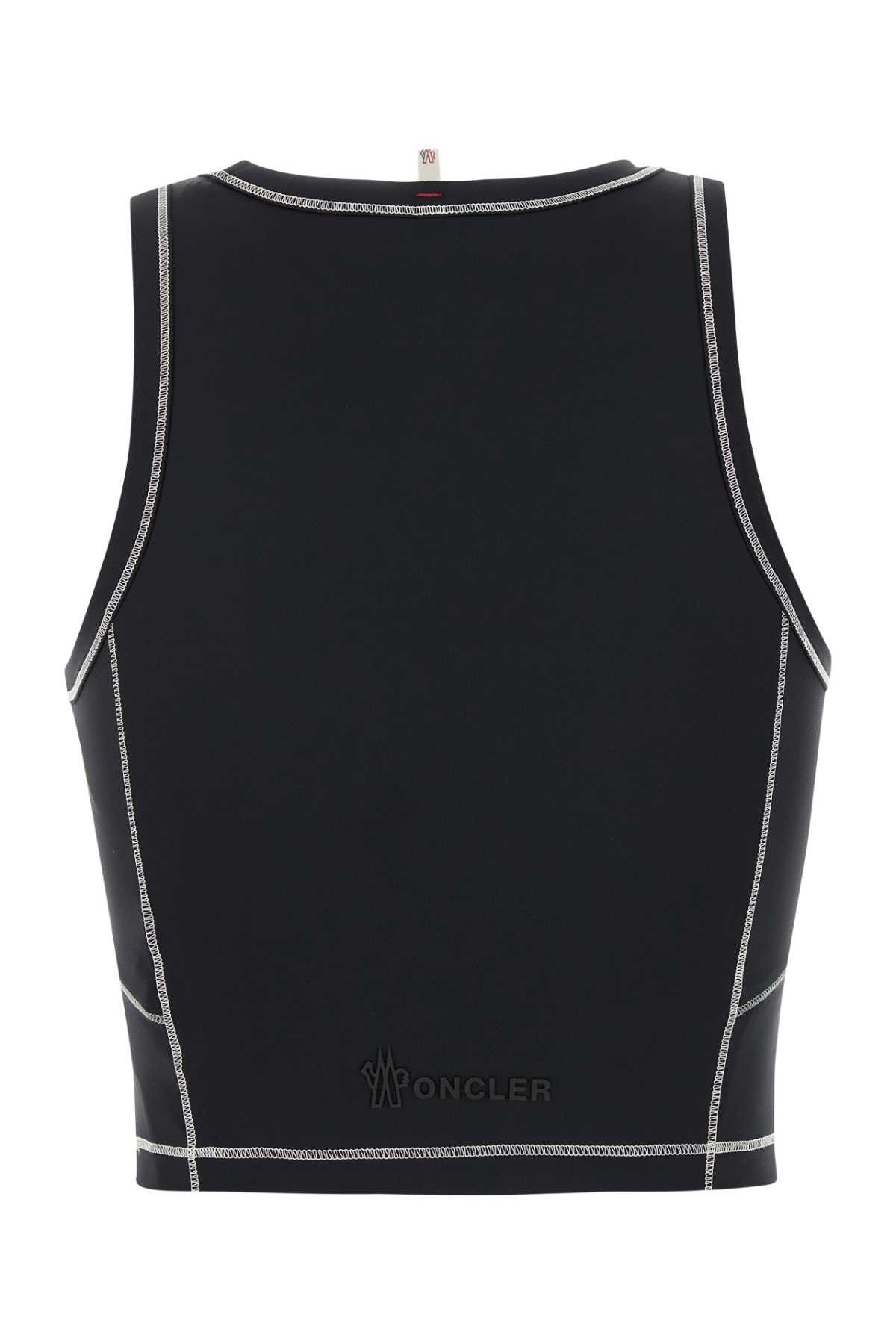 Moncler Grenoble Black Stretch Nylon Top Size XS / US 0-2 / IT 36-38 - 2 Thumbnail