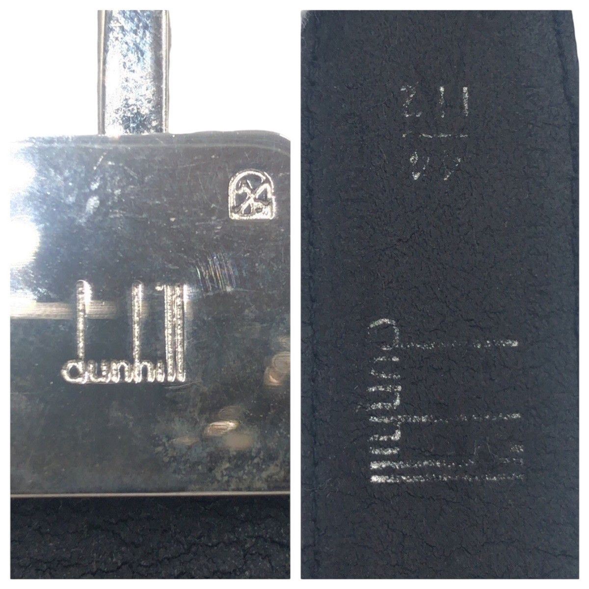 Other Dunhill Dunhill Leather Metal Belt Leather Belt DUTY FREE for USA Size ONE SIZE - 3 Thumbnail