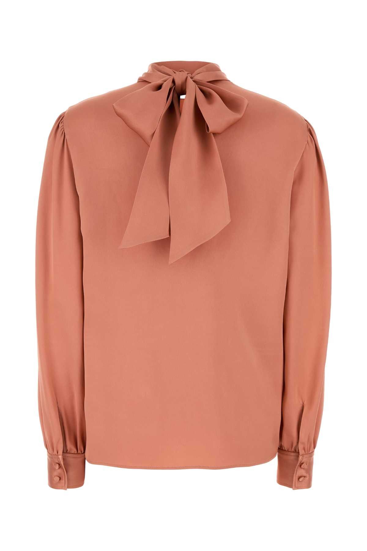 Tom Ford Salmon Satin Blouse Size S / US 4 / IT 40 - 2 Thumbnail