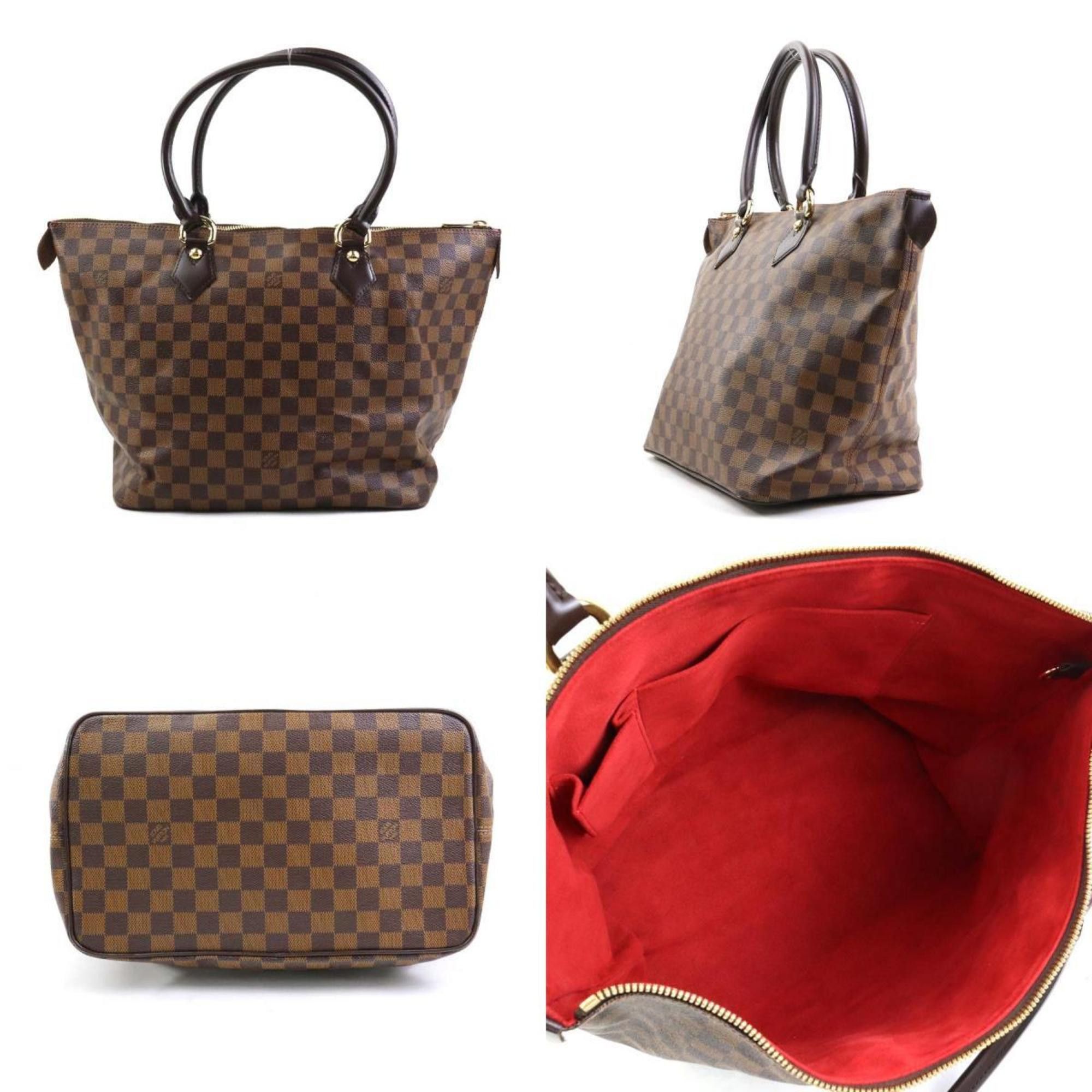 Louis Vuitton Louis Vuitton Handbag Damier Saleya MM Canvas Brown Gold Women's N51182 e60253g Size ONE SIZE - 3 Thumbnail