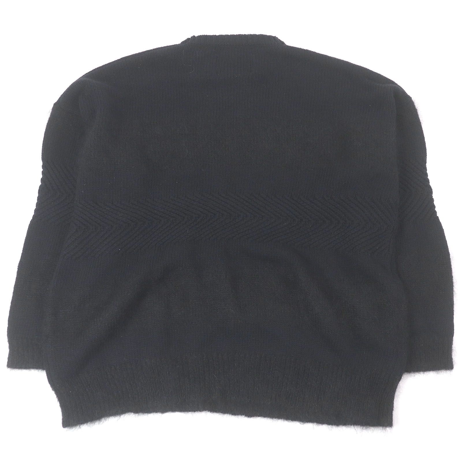 Other Other DAIRIKU Flower Cross Embroidery Border Knit Mohair Wool Sweater Natural Material Tops DUTY FREE for USA Size ONE SIZE - 3 Thumbnail