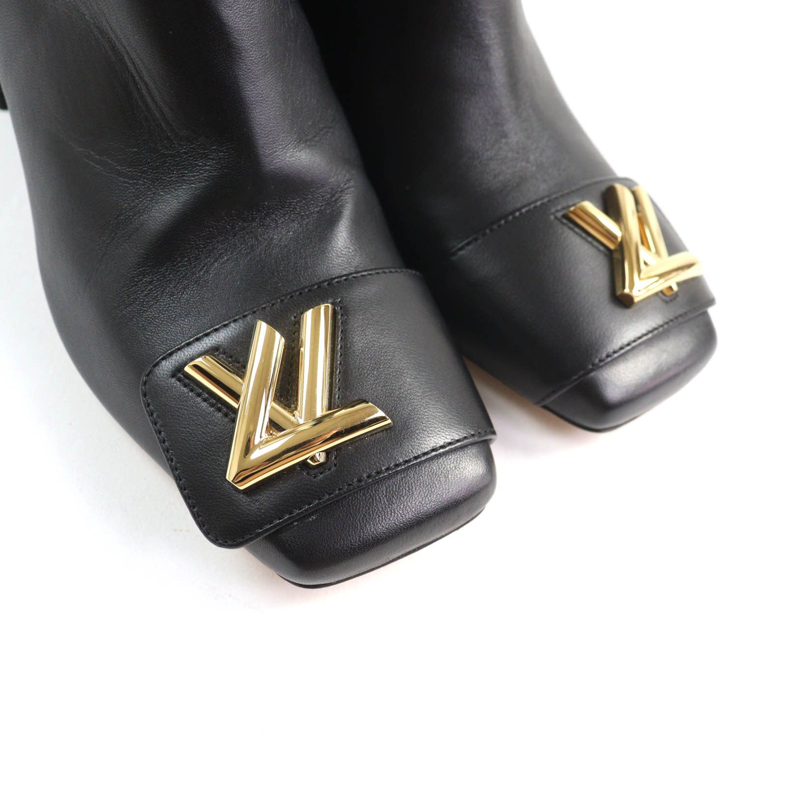 Louis Vuitton Louis Vuitton Louis Vuitton Shake Line LVMetal Leather Ankle Boots Leather Shoes Size ONE SIZE - 8 Thumbnail