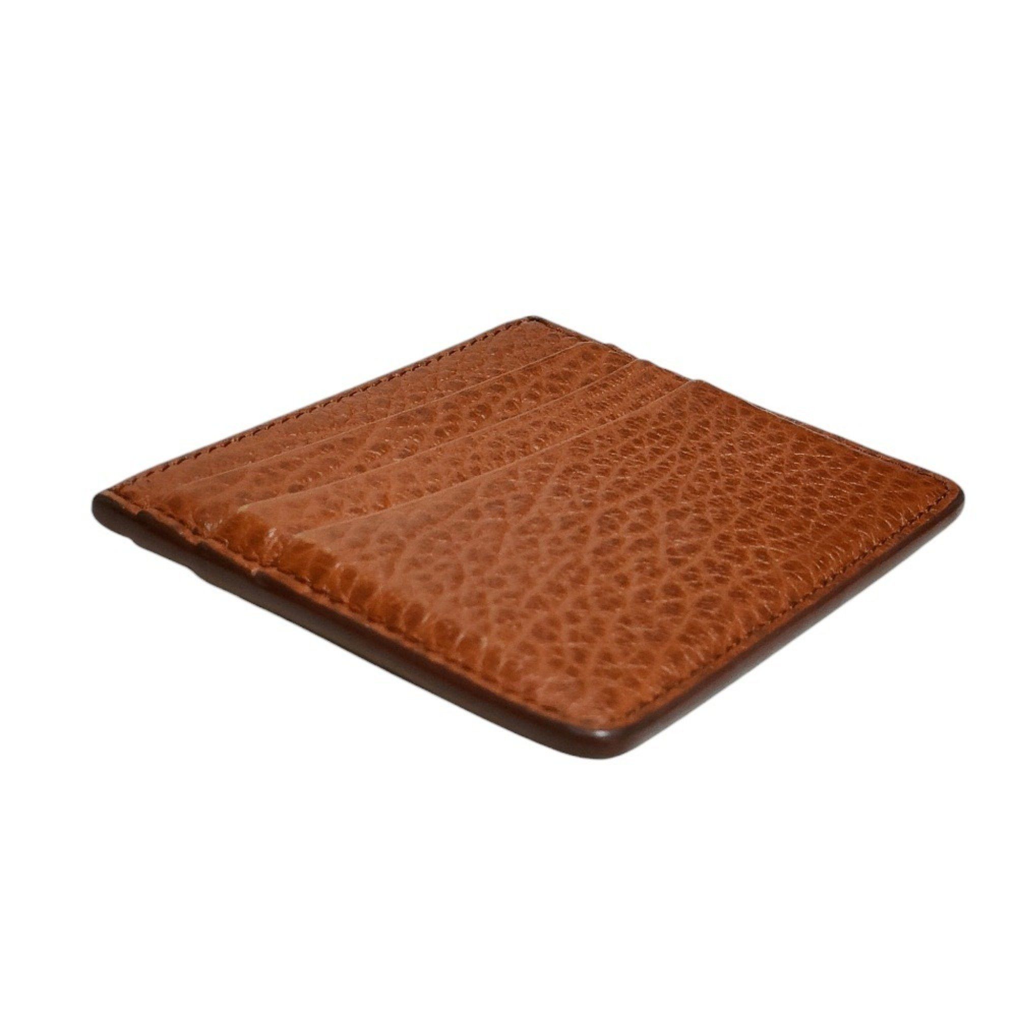 Maison Margiela Maison Margiela 11 2022 Embossed Leather 4 Stitch Card Holder Business Holder/Card Case Brown Men's Women's Size ONE SIZE - 4 Thumbnail