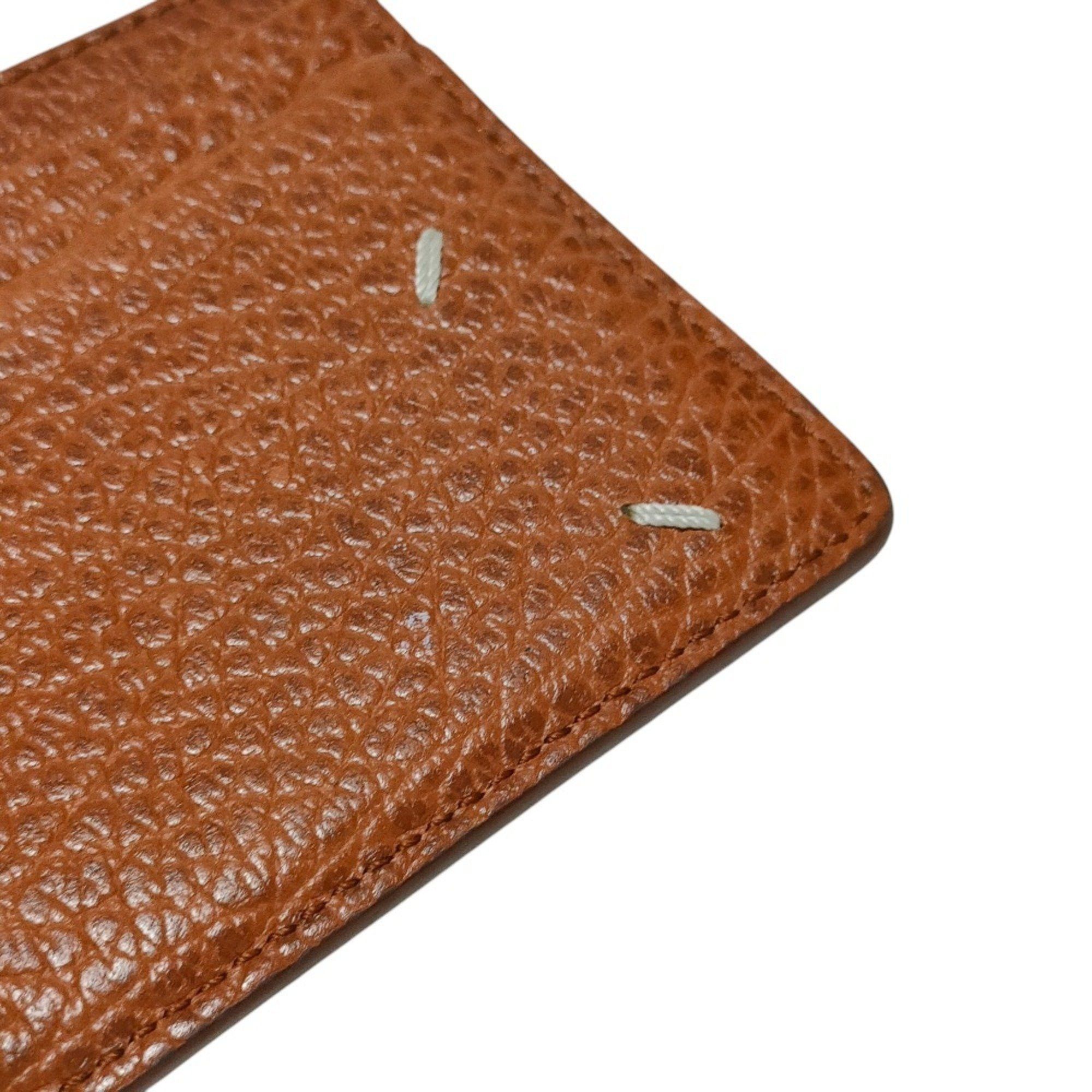 Maison Margiela Maison Margiela 11 2022 Embossed Leather 4 Stitch Card Holder Business Holder/Card Case Brown Men's Women's Size ONE SIZE - 5 Thumbnail