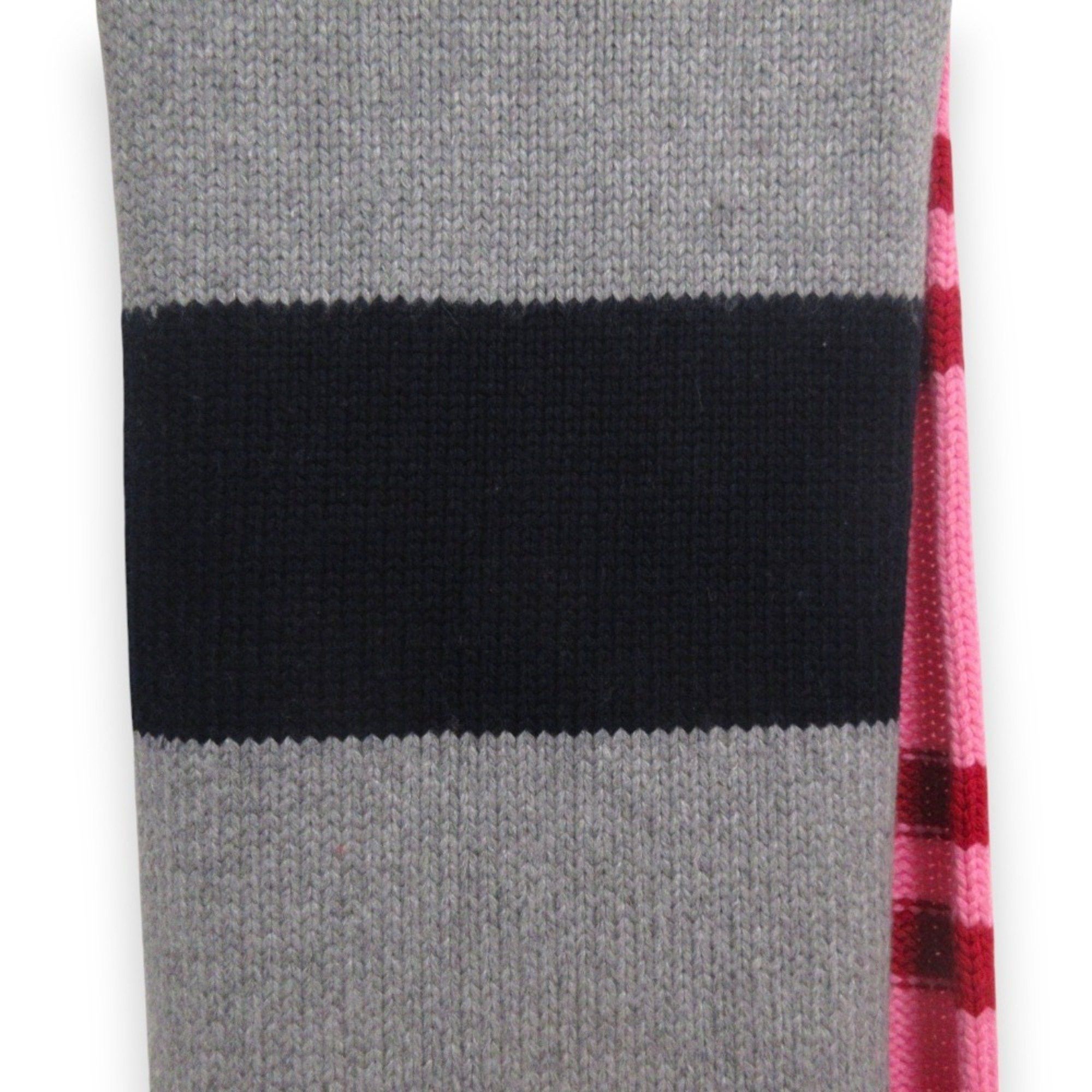 Marni MARNI Wool x Cashmere Blend Striped Long Scarf Size 2 Pink Navy Women's Size ONE SIZE - 5 Thumbnail