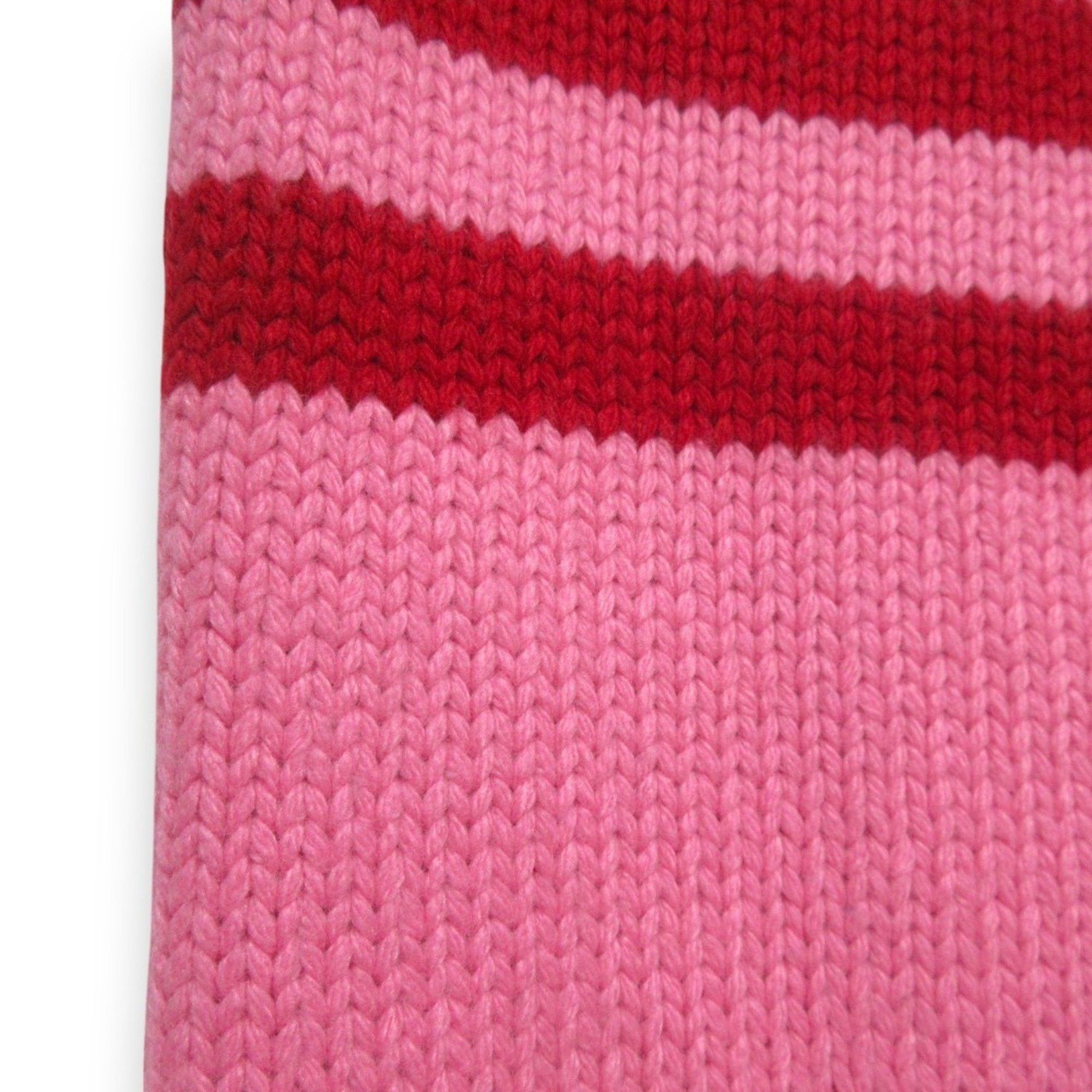 Marni MARNI Wool x Cashmere Blend Striped Long Scarf Size 2 Pink Navy Women's Size ONE SIZE - 8 Thumbnail