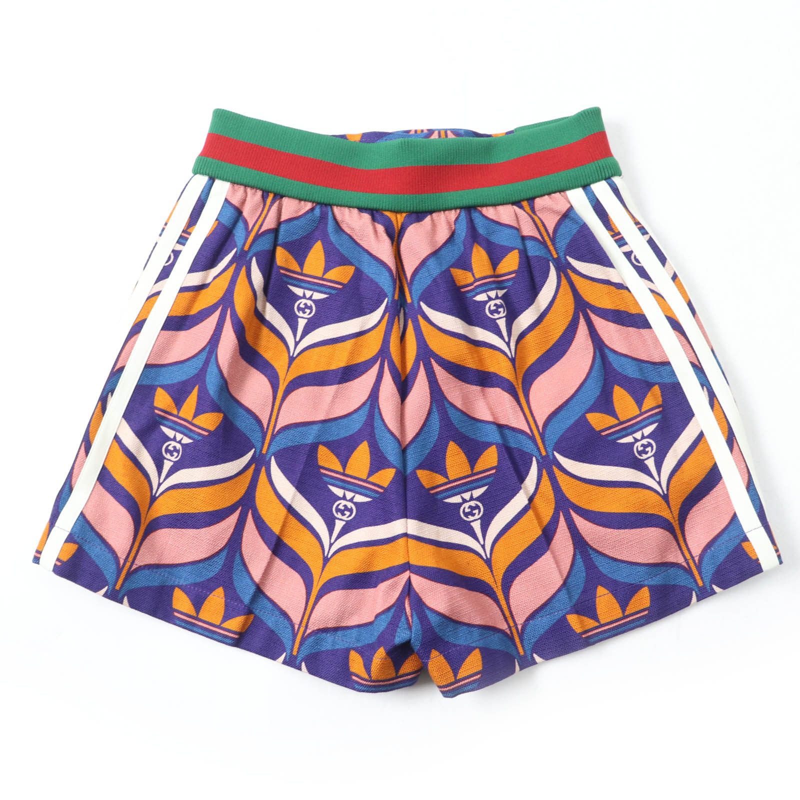 Gucci Gucci Gucci×adidas Trefoil Web Line Cotton Shorts Cotton Shorts 703006 DUTY FREE for USA Size ONE SIZE - 2 Thumbnail