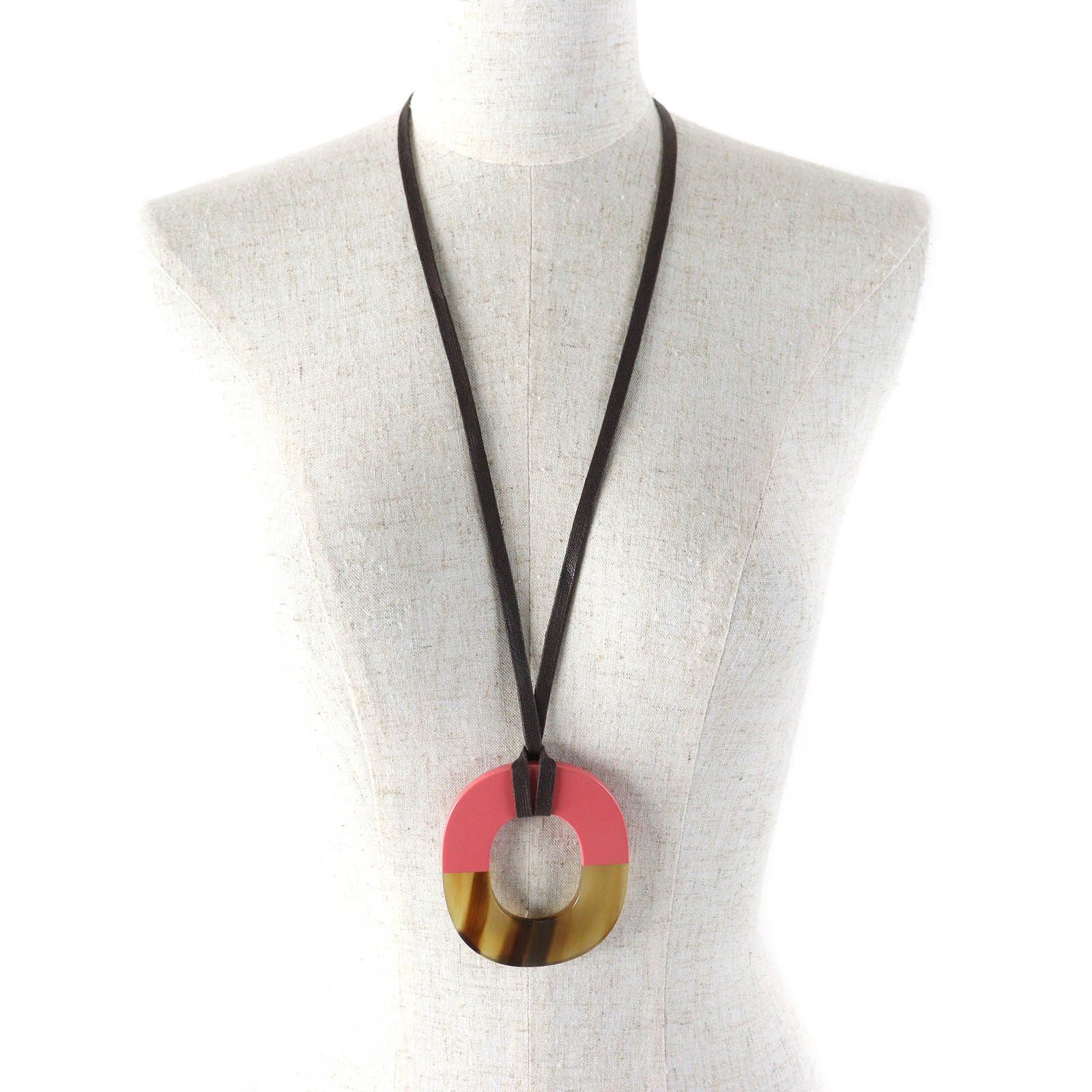 Hermes Hermes Hermes Ism Pendant Necklace Necklace Natural Material Necklace Size ONE SIZE - 4 Thumbnail