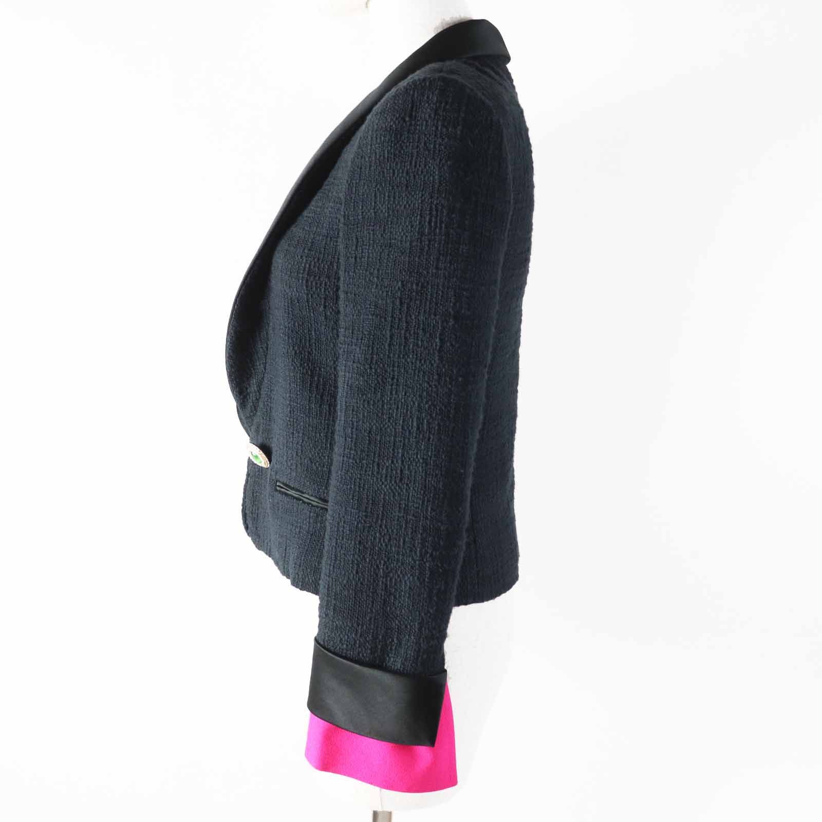 Chanel Chanel Chanel Gripoa button cotton silk jacket Cotton Outerwear P43994 Size ONE SIZE - 3 Thumbnail