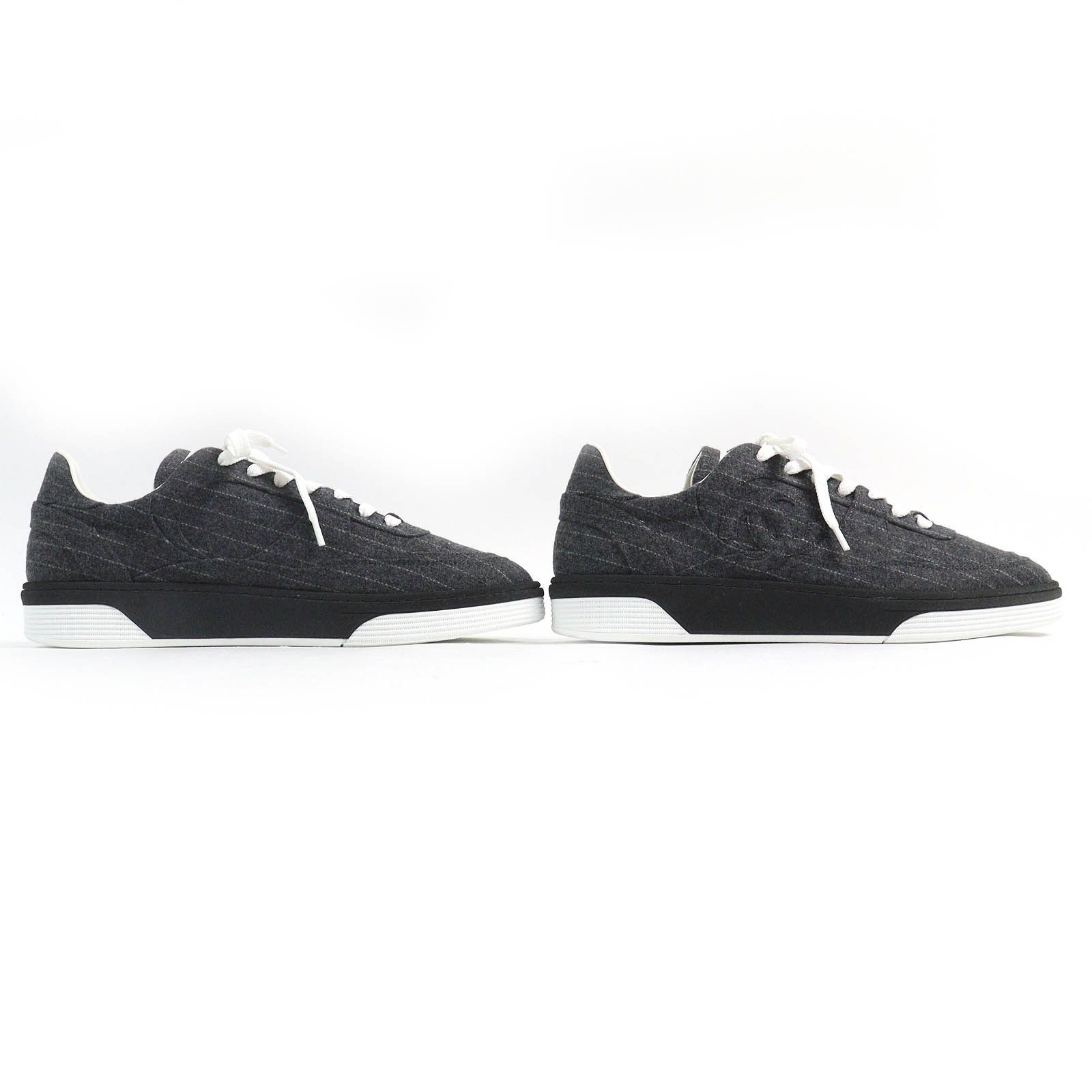 Chanel Chanel Chanel COCO Mark Stripe Pattern Wool Sneakers Others Shoes G46012 Size ONE SIZE - 4 Thumbnail
