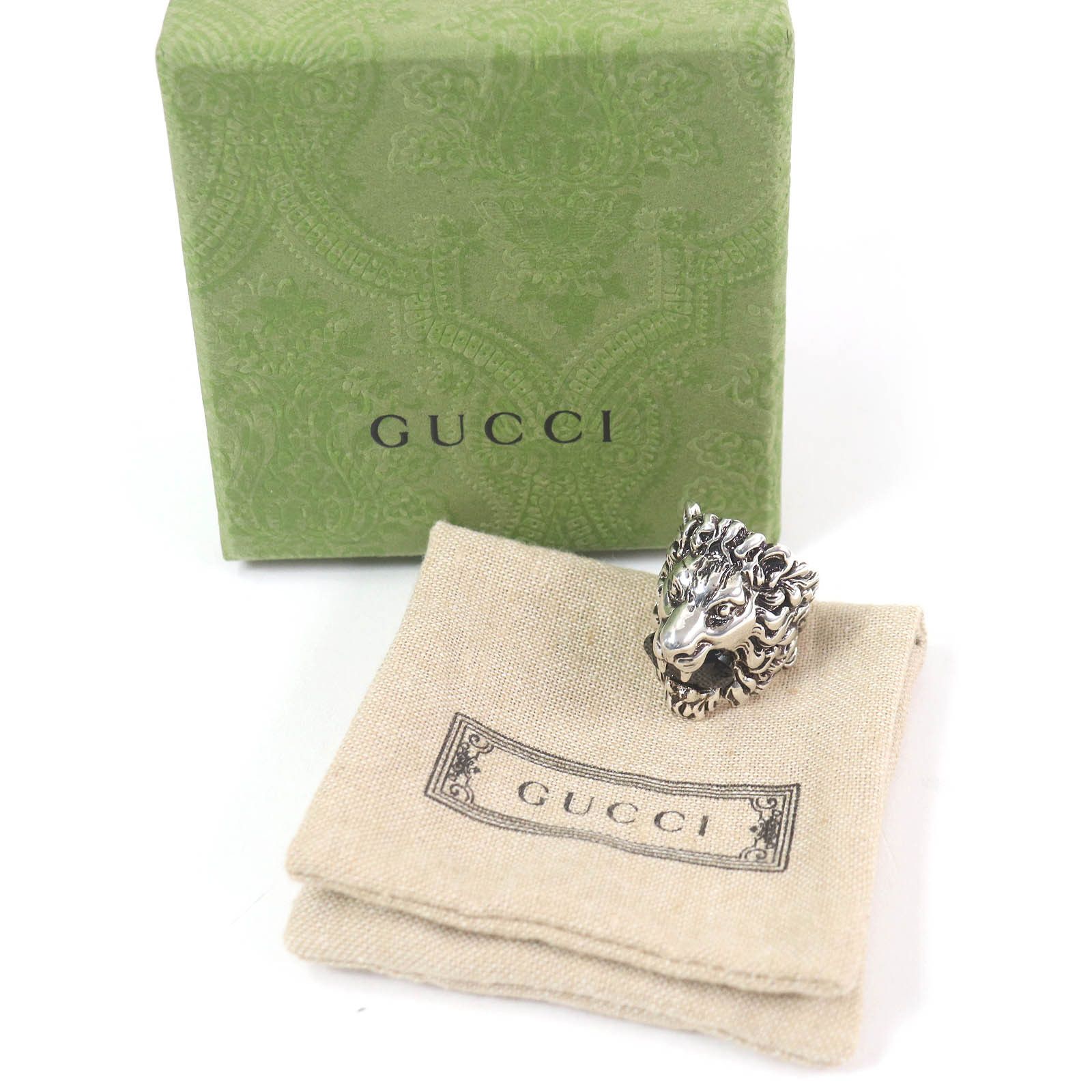 Gucci Gucci Gucci Lion head Ring Silver Ring Metal Ring DUTY FREE for USA Size ONE SIZE - 2 Thumbnail