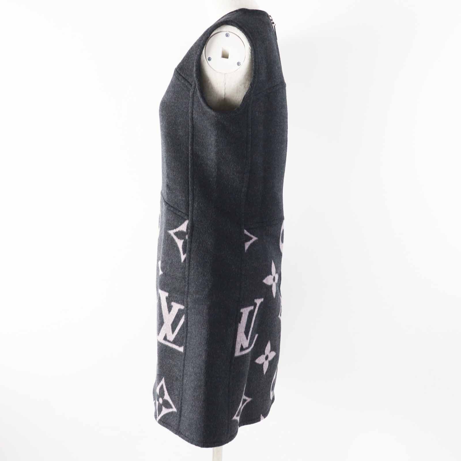 Louis Vuitton Louis Vuitton Louis Vuitton Monogram Wool Silk Dress Others Dresses Size ONE SIZE - 3 Thumbnail