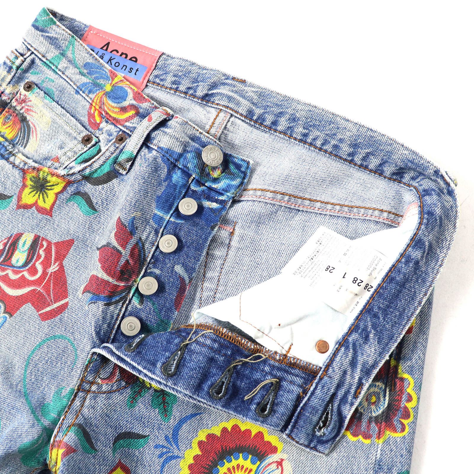 Acne Studios Acne Studios Acne Studios Bla Konst Cotton Denim Pants Cotton Jeans Size ONE SIZE - 5 Thumbnail