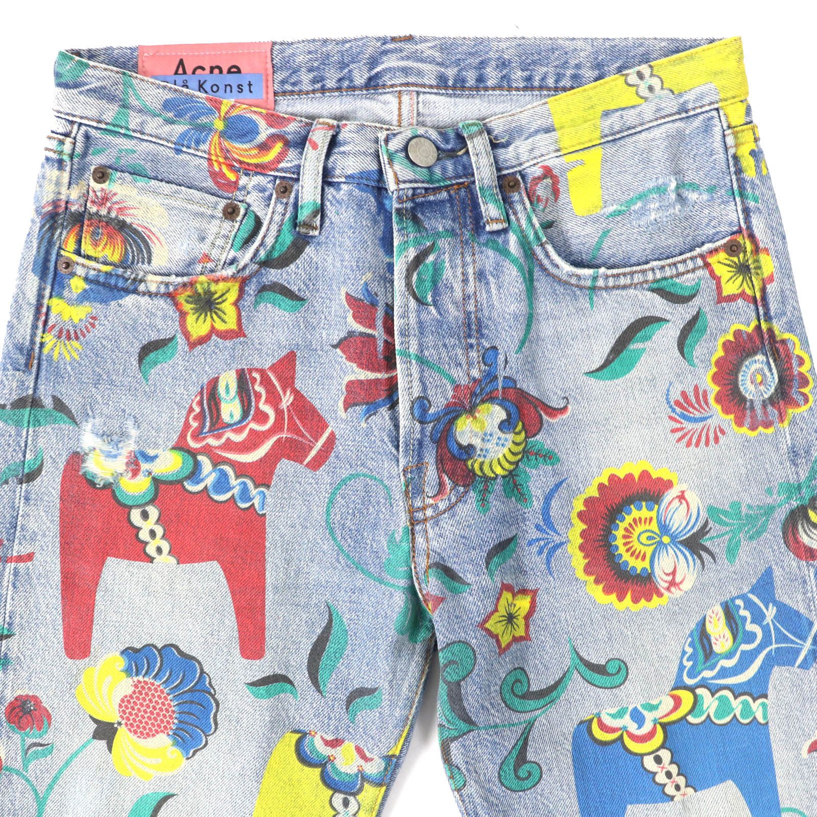 Acne Studios Acne Studios Acne Studios Bla Konst Cotton Denim Pants Cotton Jeans Size ONE SIZE - 3 Thumbnail