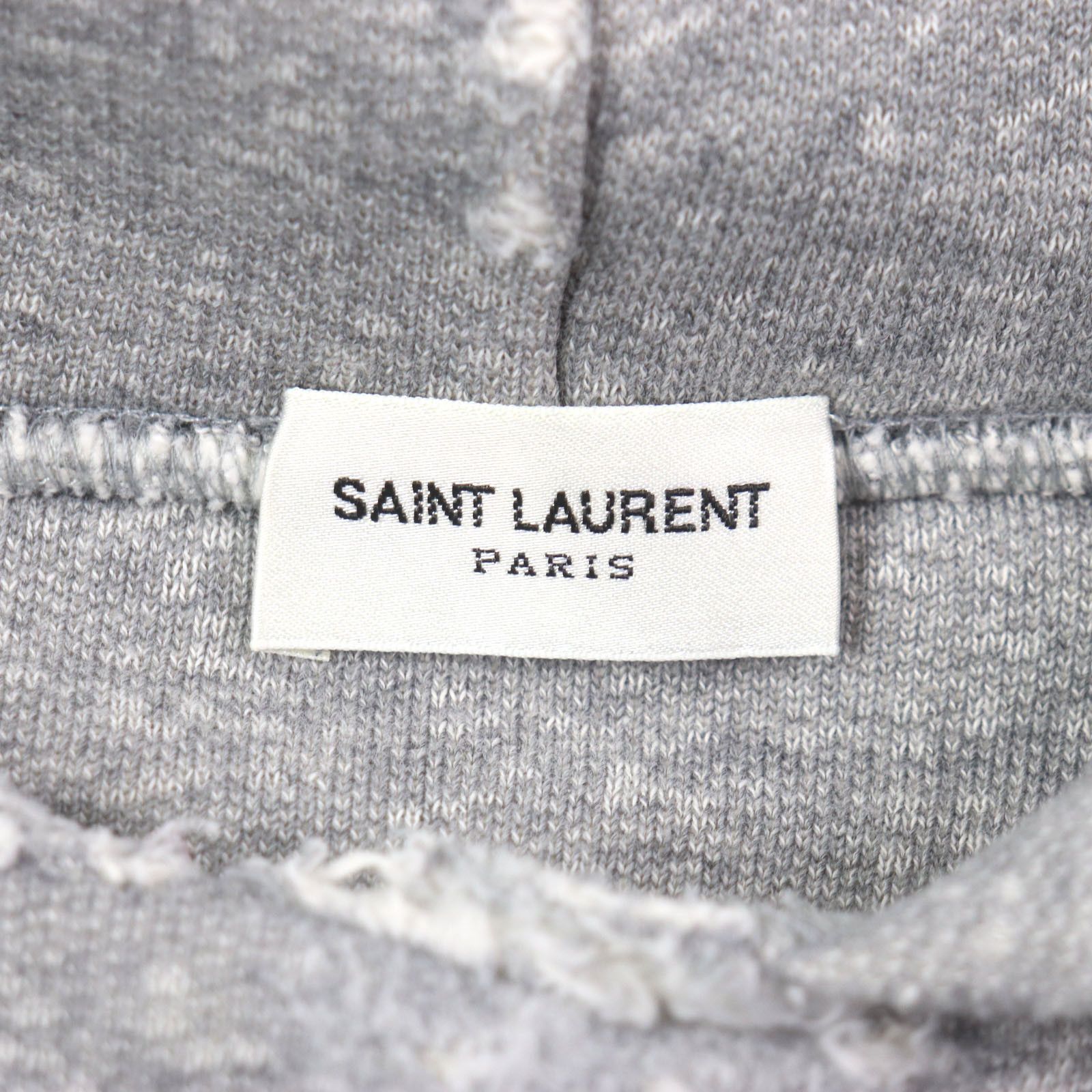 Yves Saint Laurent Yves Saint Laurent Saint Laurent Back Print Cotton Pullover Cotton Sweatshirts & Hoodies 704159 Size ONE SIZE - 5 Thumbnail