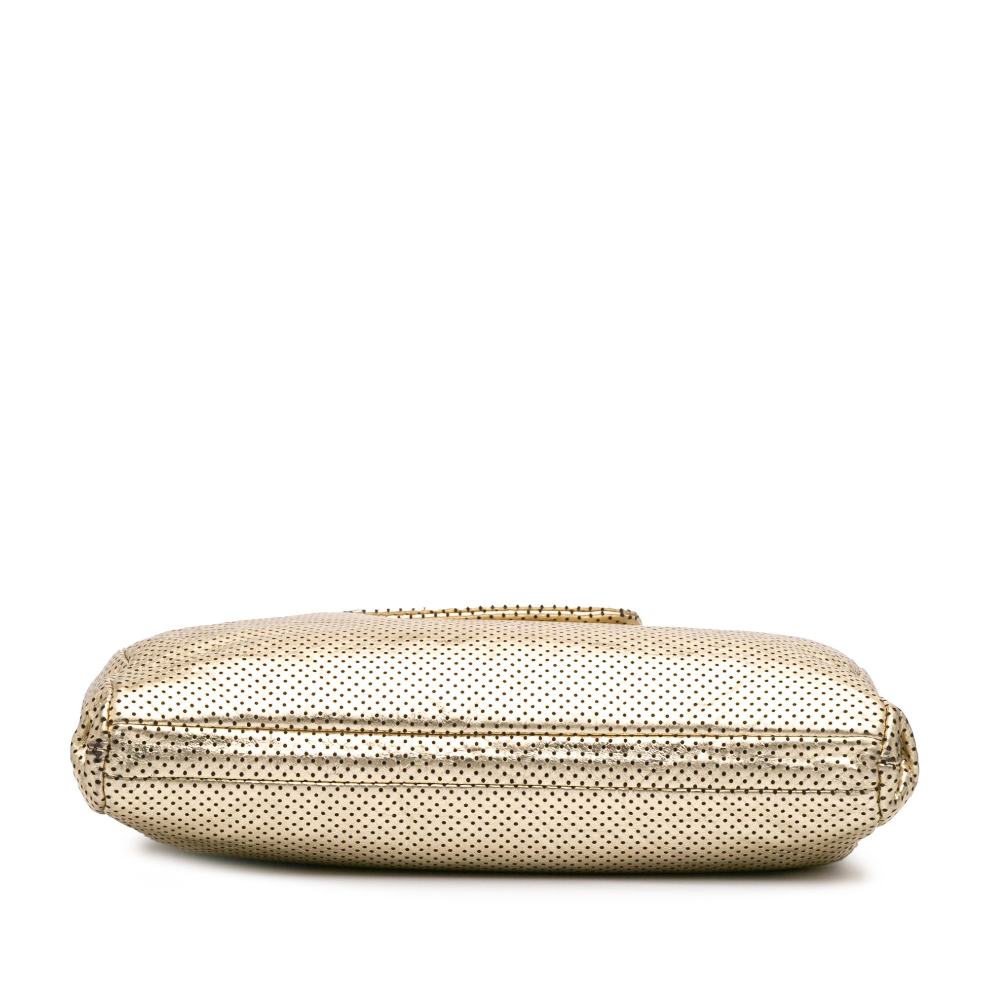 Chanel Chanel Perforated Crackled Metallic Calfskin Drill Tote Size ONE SIZE - 3 Thumbnail