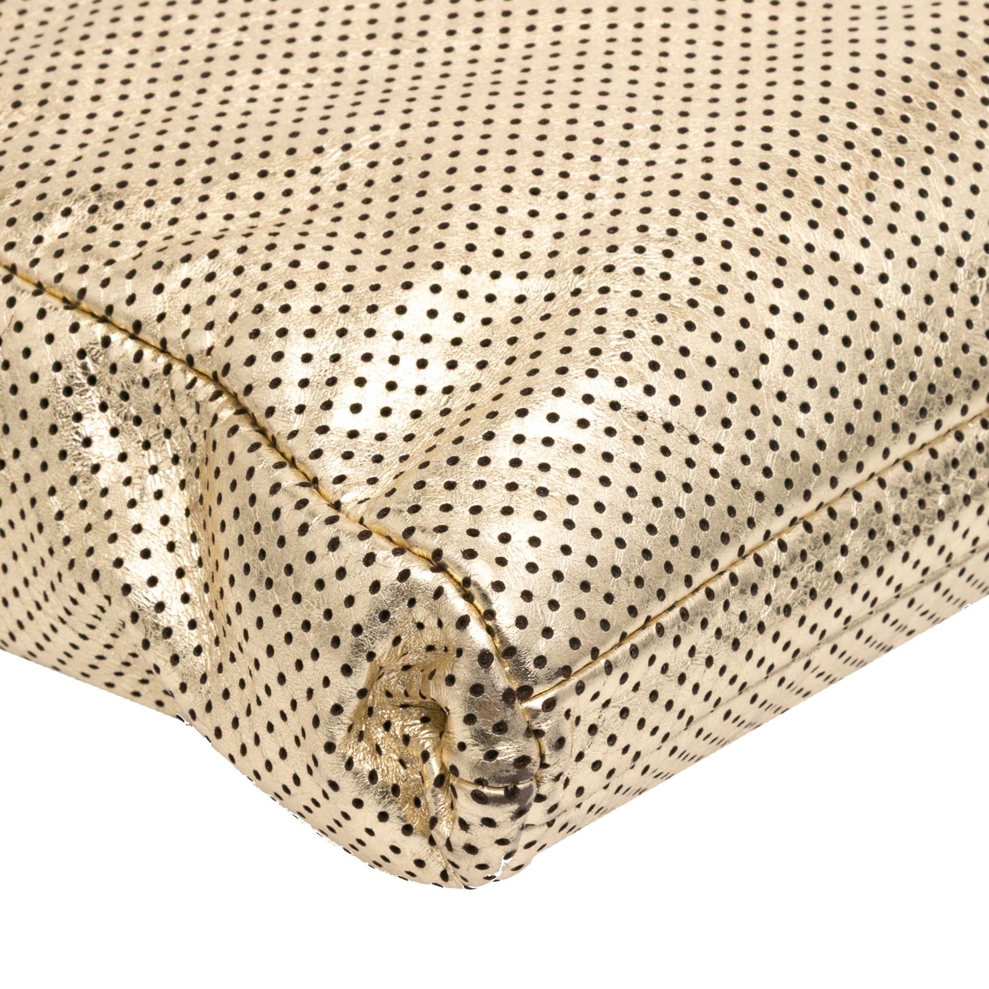 Chanel Chanel Perforated Crackled Metallic Calfskin Drill Tote Size ONE SIZE - 9 Thumbnail