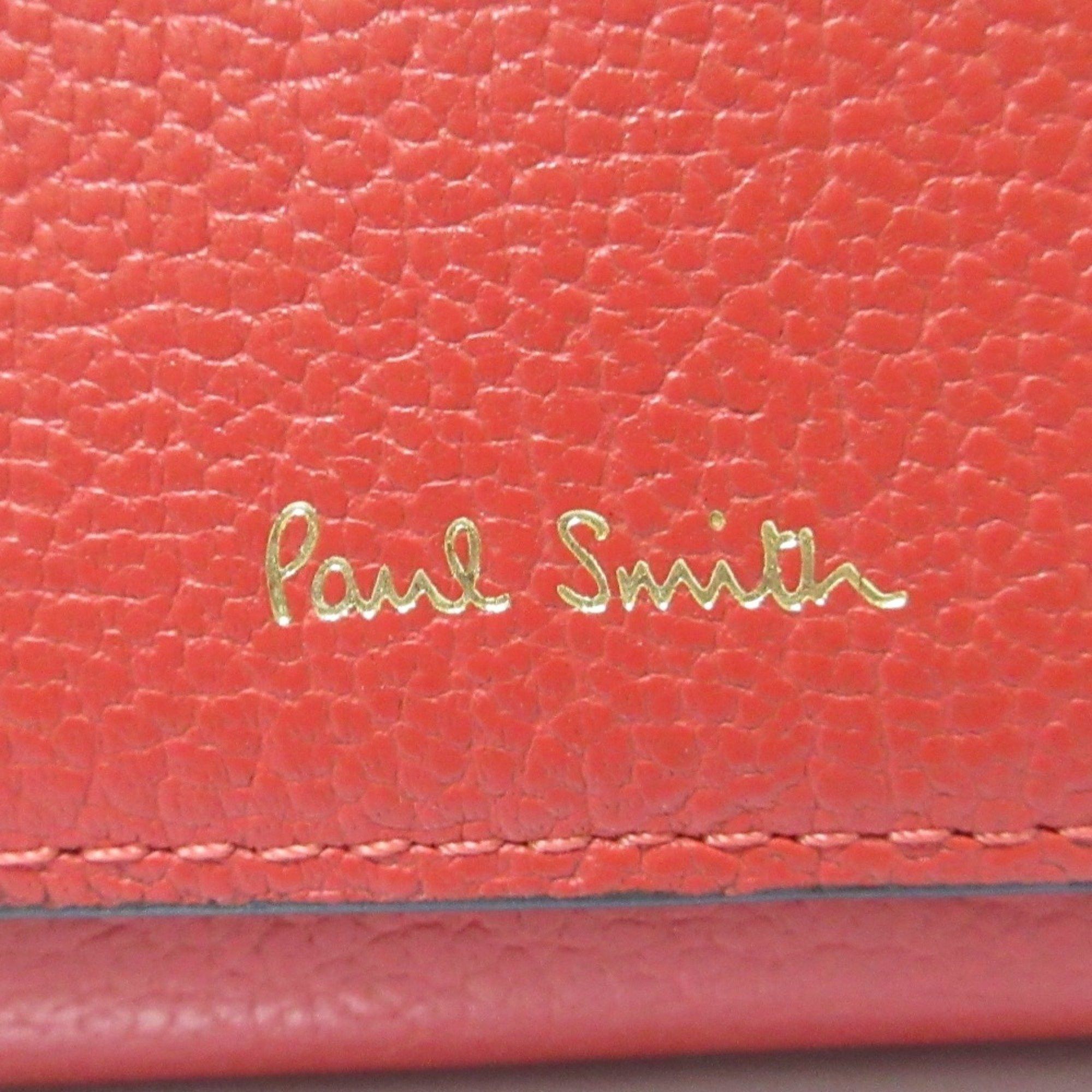 Paul Smith Paul Smith Leather Long Wallet, Coral, Red, Women's Size ONE SIZE - 5 Thumbnail
