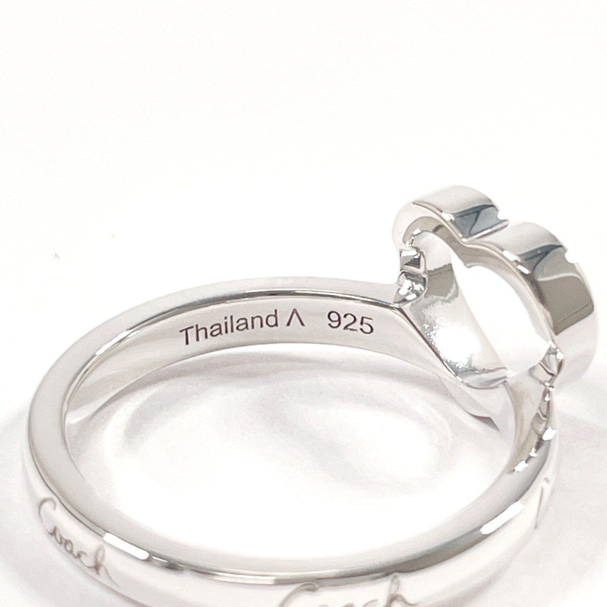 Coach Coach Heart Ring, Silver 925, 9, Silver, Women's Size ONE SIZE - 7 Thumbnail