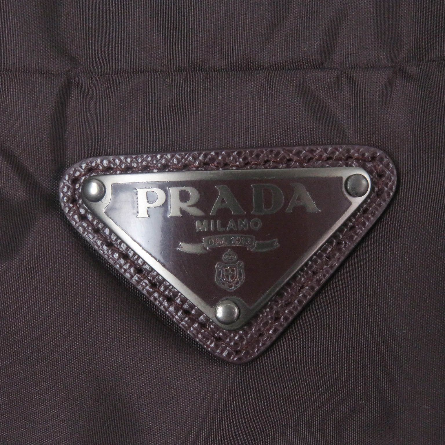 Prada Prada Prada Triangle logo Sheep leather Nylon 2way jacket Leather Outerwear Size ONE SIZE - 6 Thumbnail