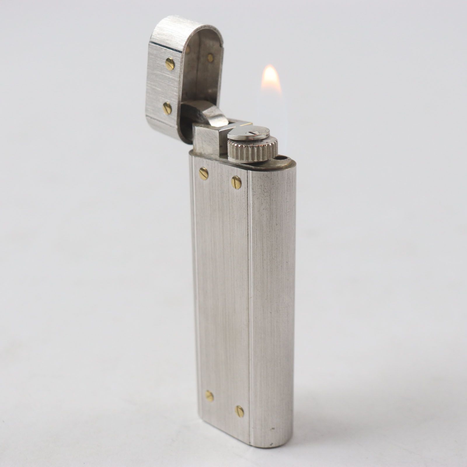 Cartier Cartier Cartier Santos Oval Silver Lighter Metal Lighter Size ONE SIZE - 3 Thumbnail